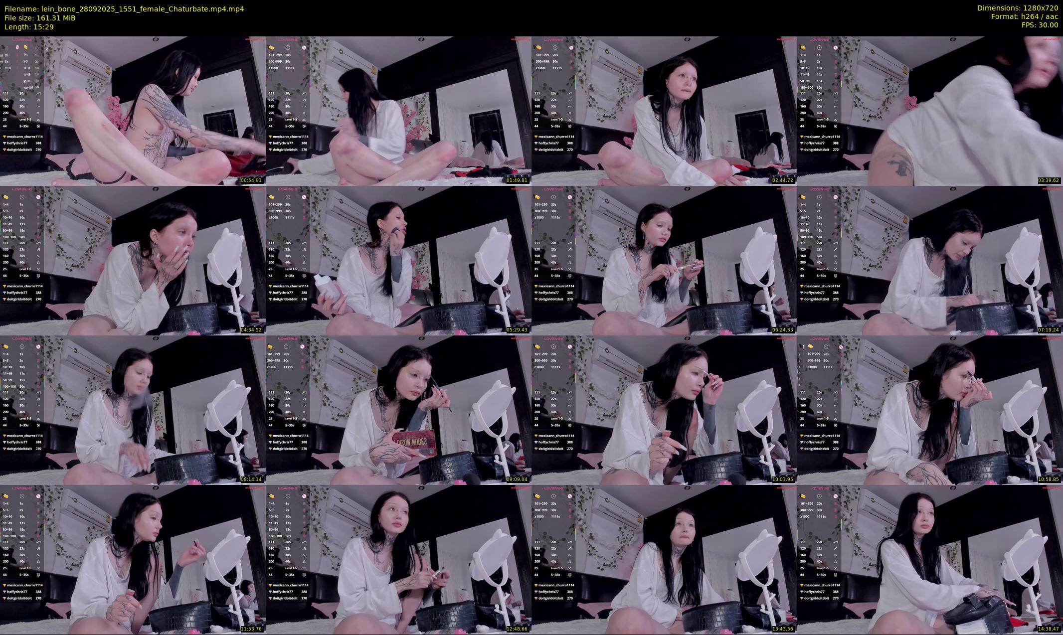 lein_bone — 16 minute Chaturbate female cam show recording, 720p, Sep 28, 2025