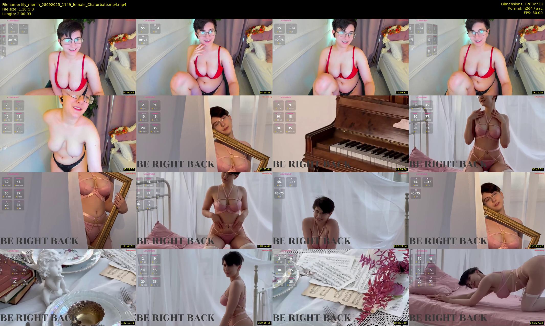 lily_merlin — 121 minute Chaturbate female cam show recording, 720p, Sep 28, 2025