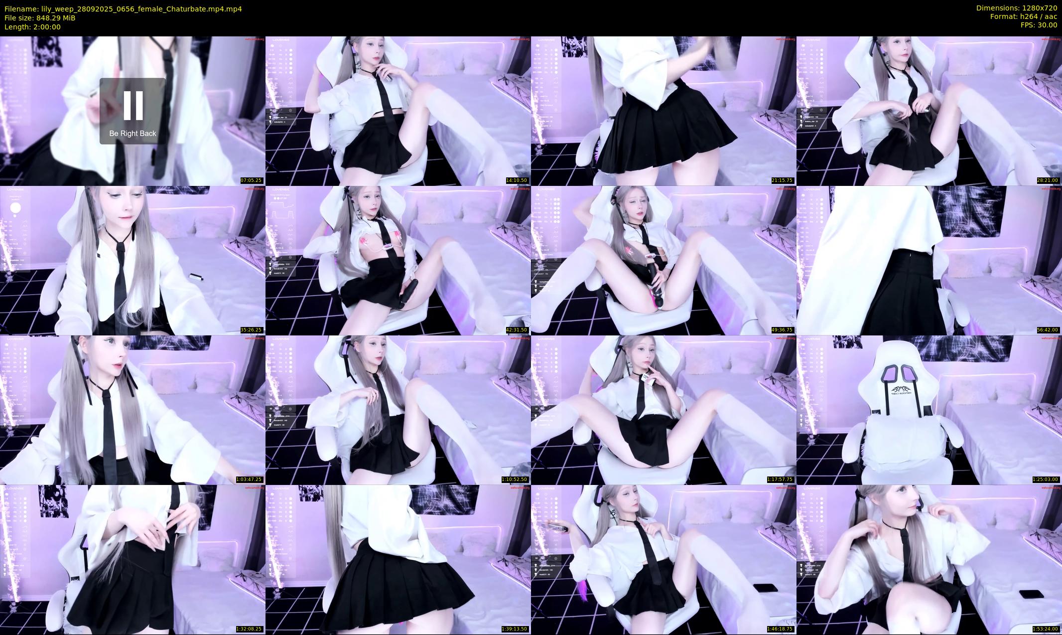 lily_weep — 120 minute Chaturbate female cam show recording, 720p, Sep 28, 2025