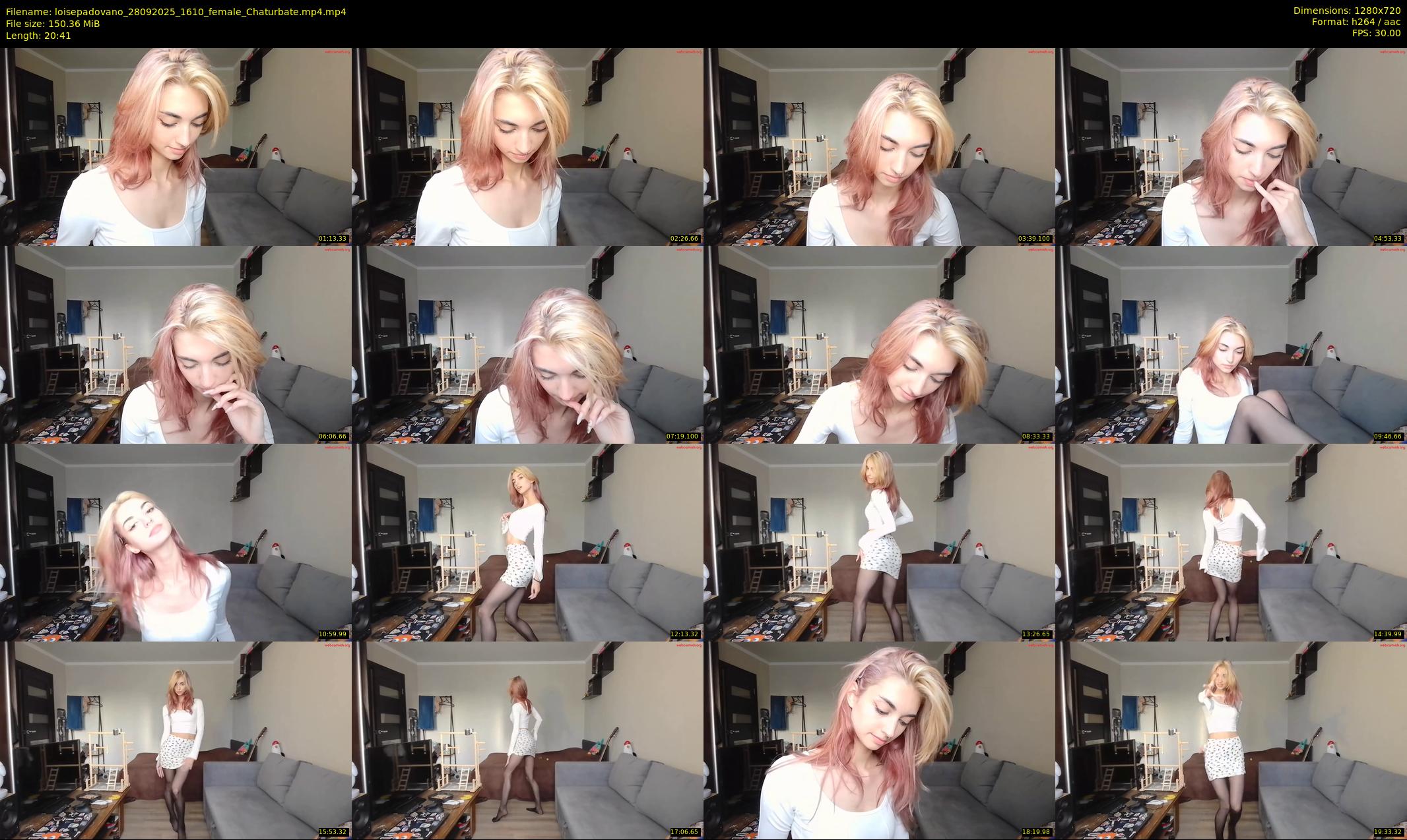 loisepadovano — 21 minute Chaturbate female cam show recording, 720p, Sep 28, 2025