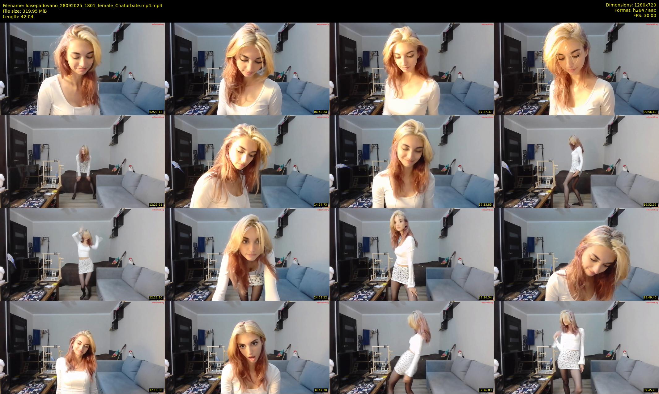 loisepadovano — 43 minute Chaturbate female cam show recording, 720p, Sep 28, 2025
