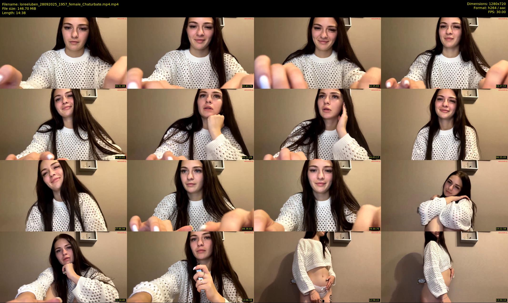 loreeluben — 15 minute Chaturbate female cam show recording, 720p, Sep 28, 2025