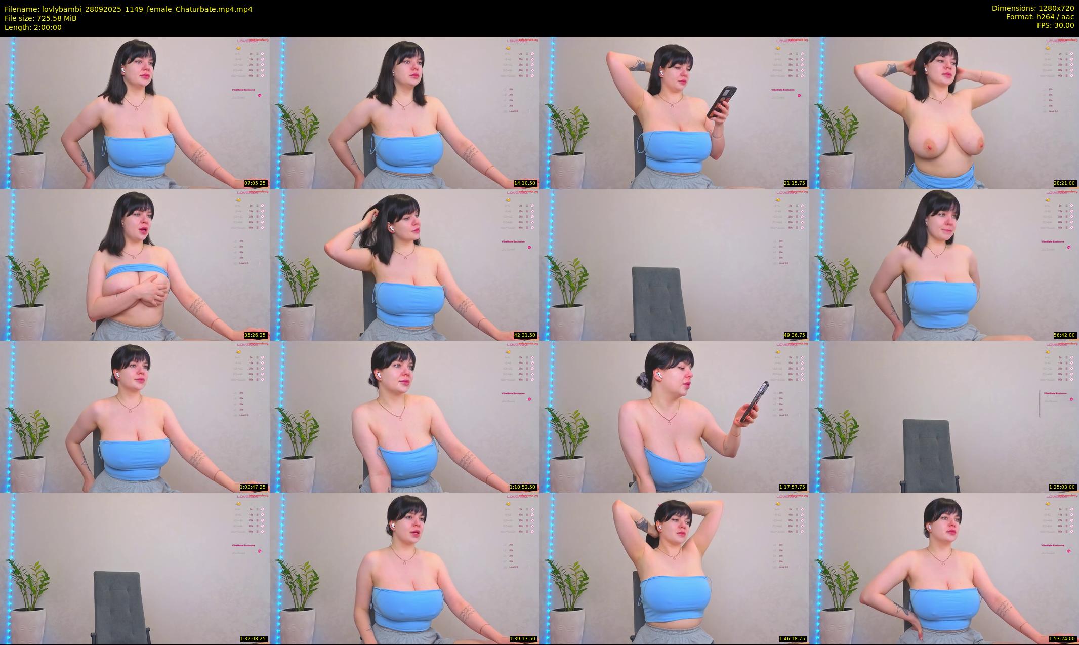 lovlybambi — 120 minute Chaturbate female cam show recording, 720p, Sep 28, 2025