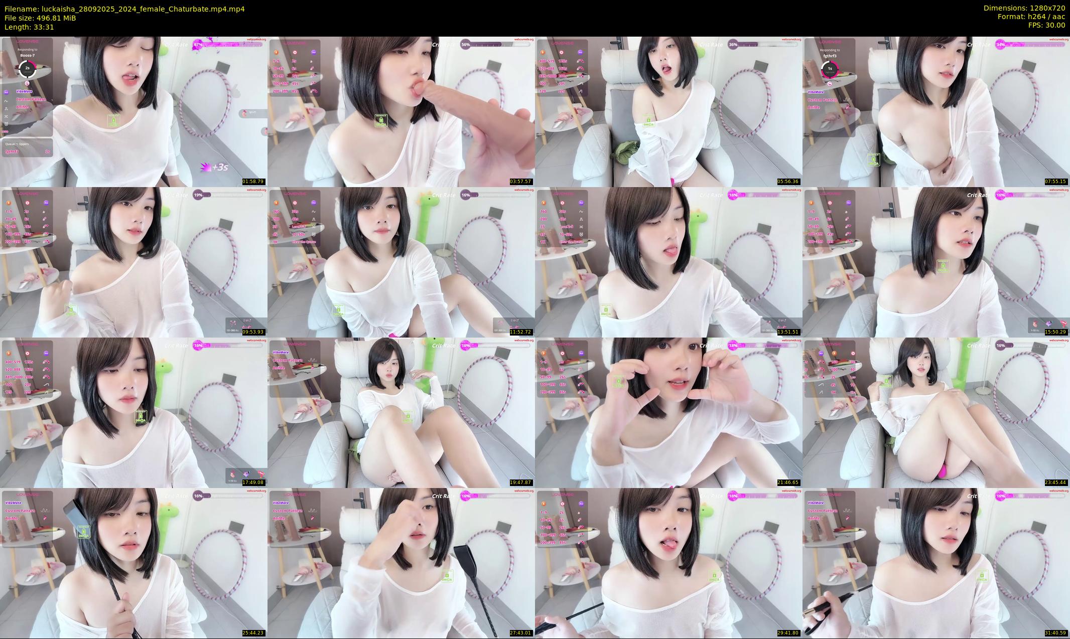 luckaisha — 34 minute Chaturbate female cam show recording, 720p, Sep 28, 2025