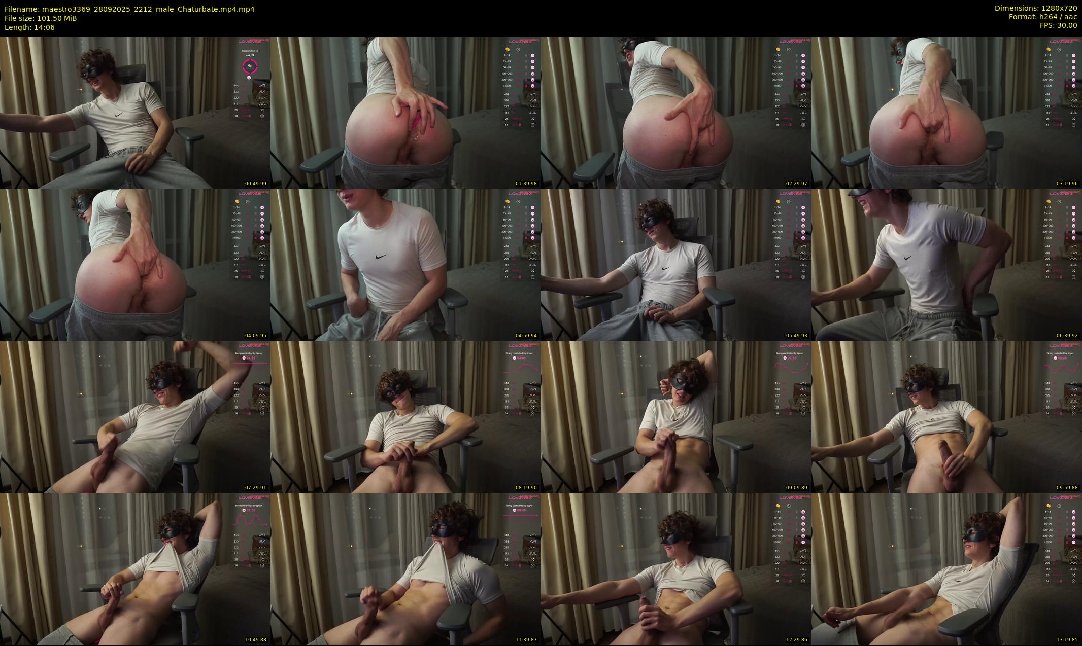 maestro3369 — 15 minute Chaturbate male cam show recording, 720p, Sep 28, 2025