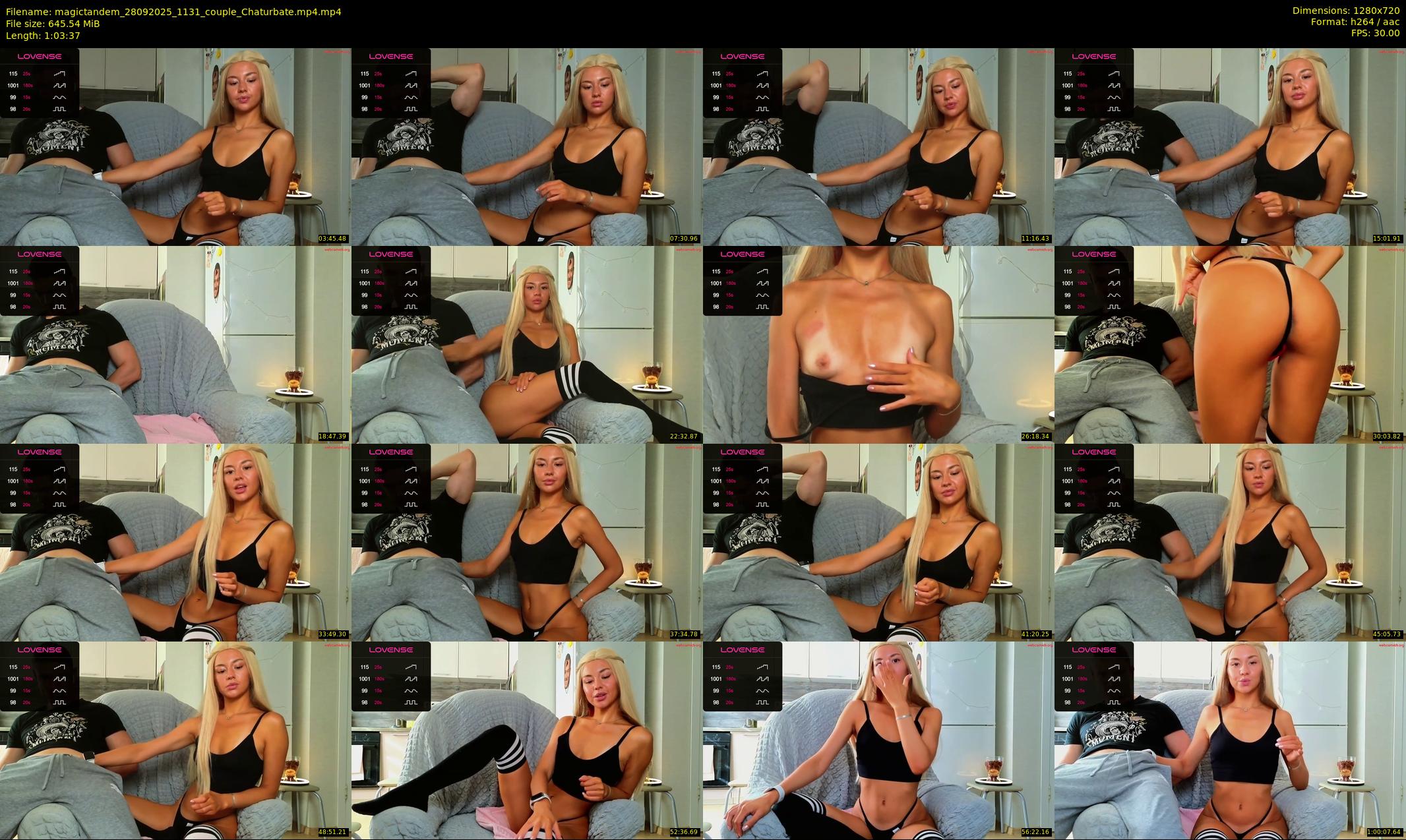magictandem — 64 minute Chaturbate couple cam show recording, 720p, Sep 28, 2025