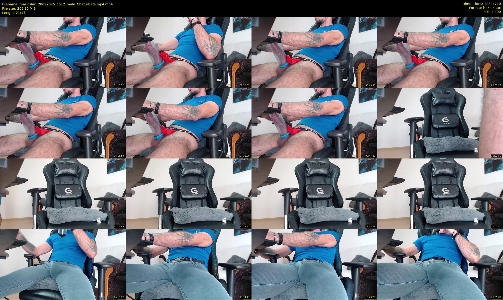 marioslim — 22 minute Chaturbate male cam show recording, 720p, Sep 28, 2025