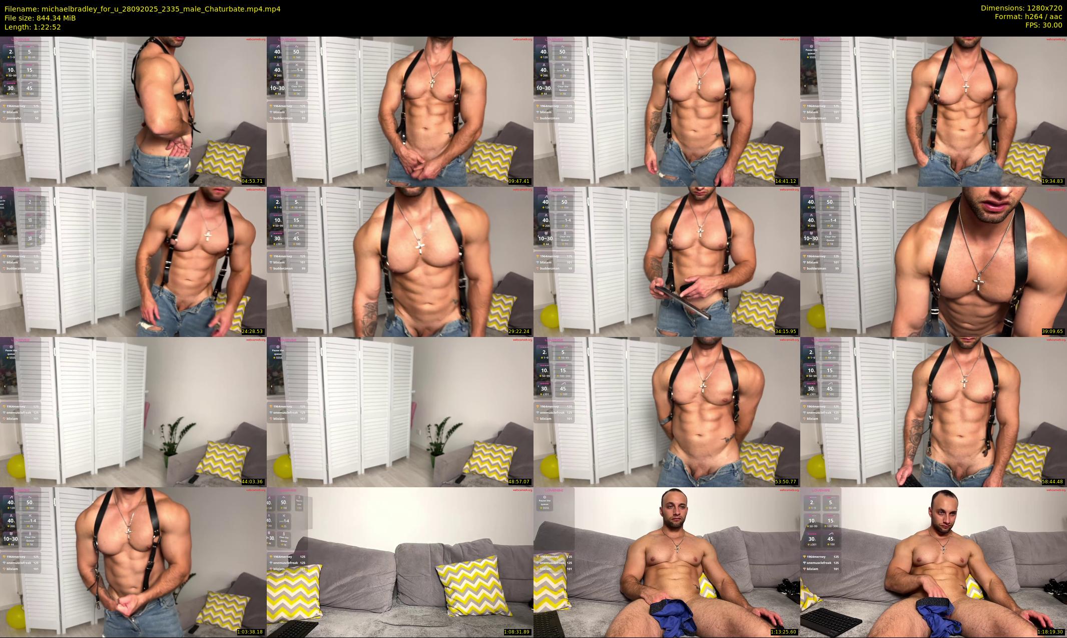 michaelbradley_for_u — 83 minute Chaturbate male cam show recording, 720p, Sep 28, 2025