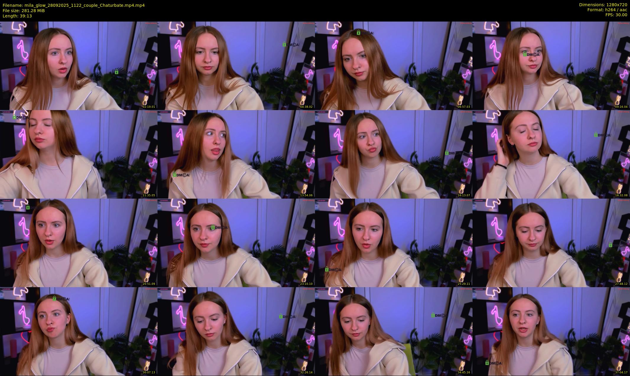 mila_glow — 40 minute Chaturbate female cam show recording, 720p, Sep 28, 2025