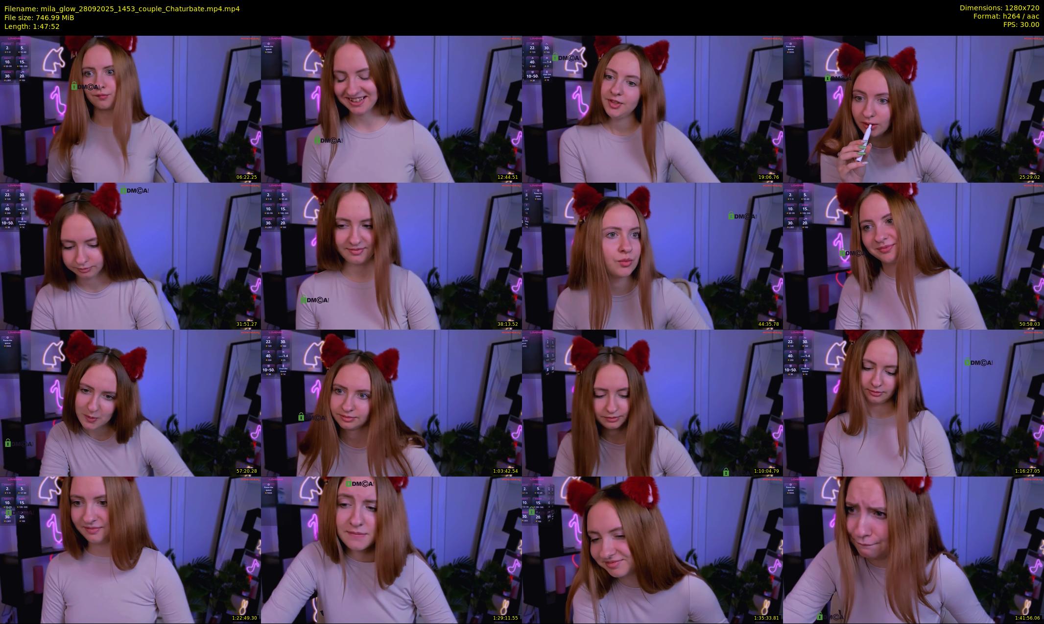 mila_glow — 108 minute Chaturbate female cam show recording, 720p, Sep 28, 2025