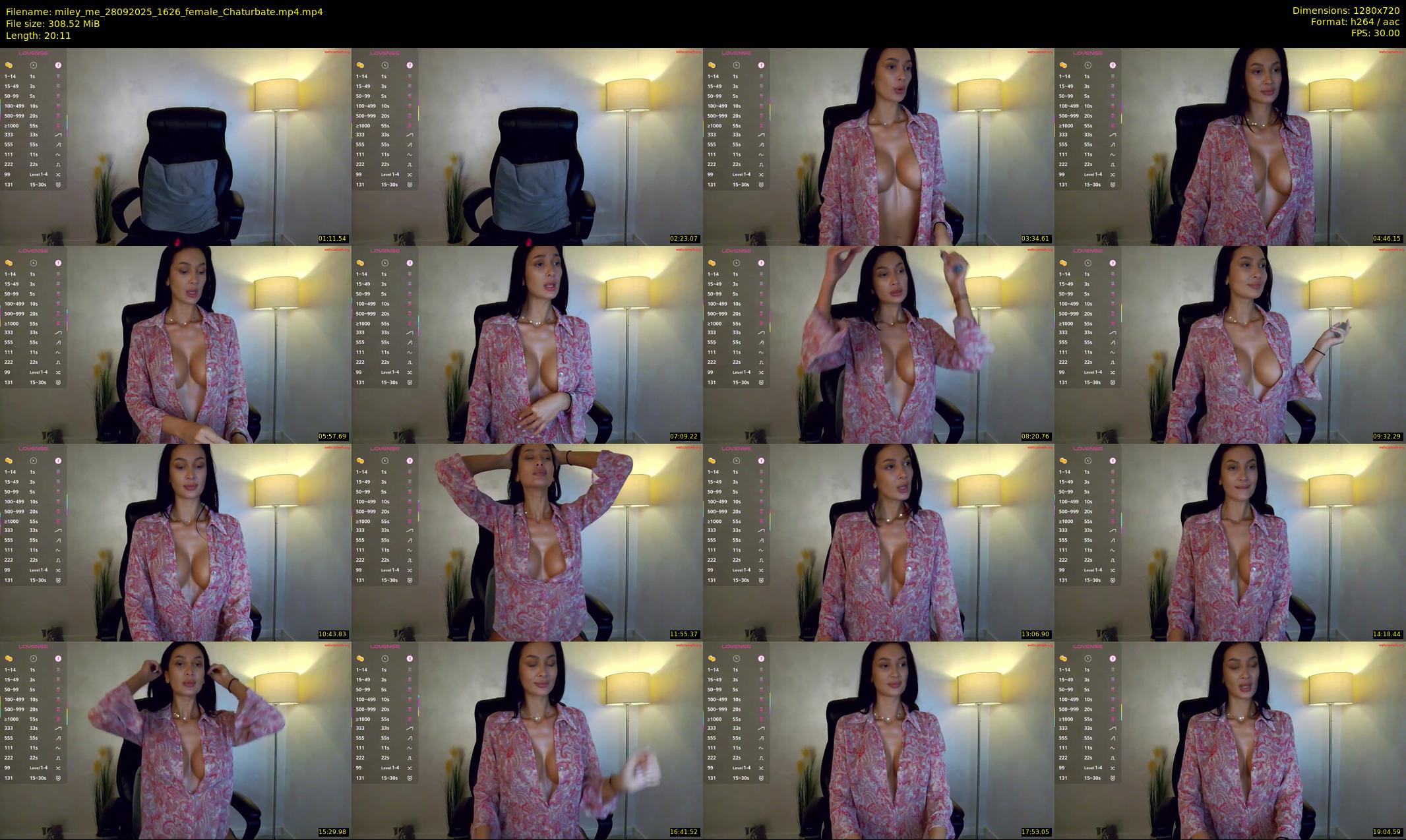 miley_me — 21 minute Chaturbate female cam show recording, 720p, Sep 28, 2025