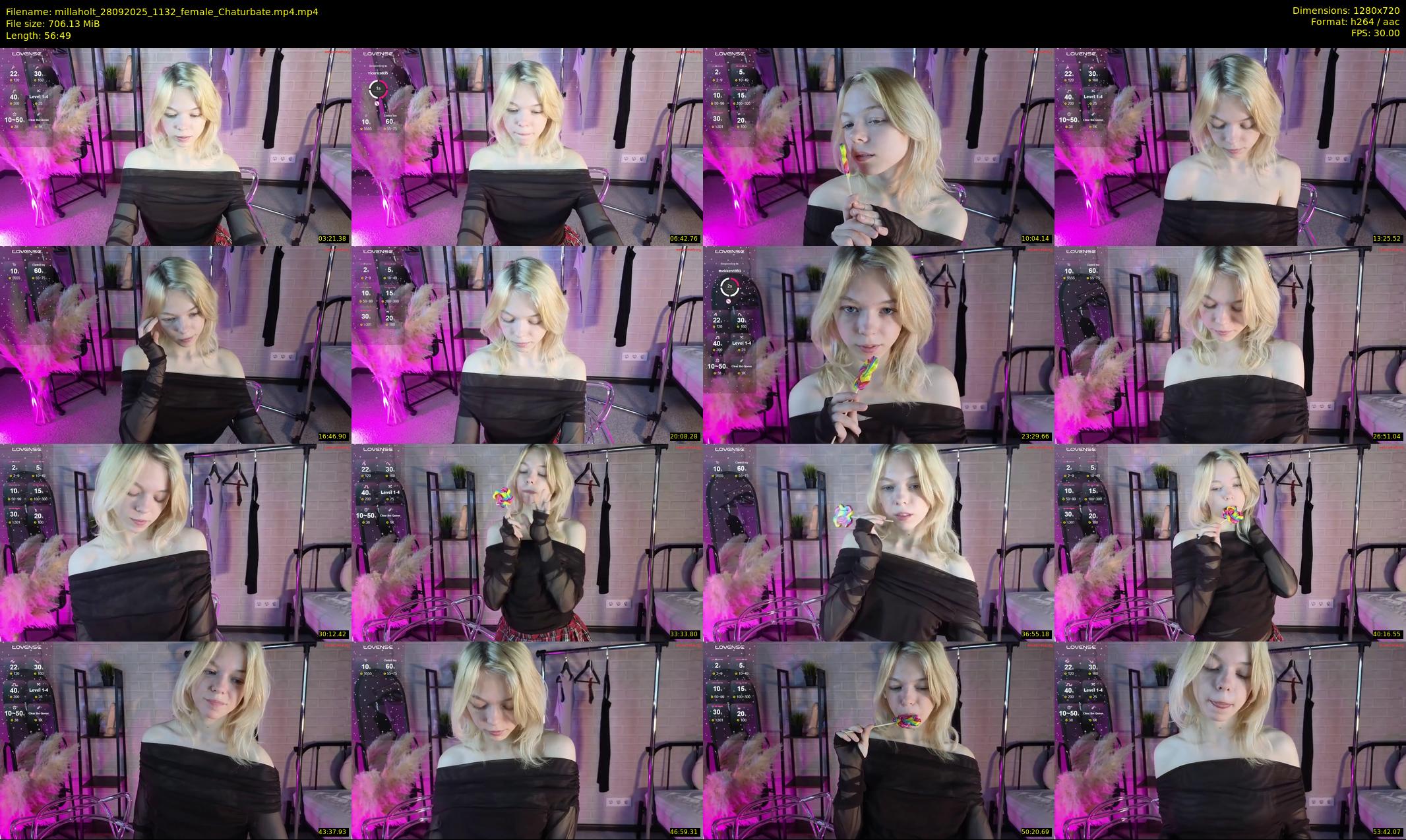 millaholt — 57 minute Chaturbate female cam show recording, 720p, Sep 28, 2025