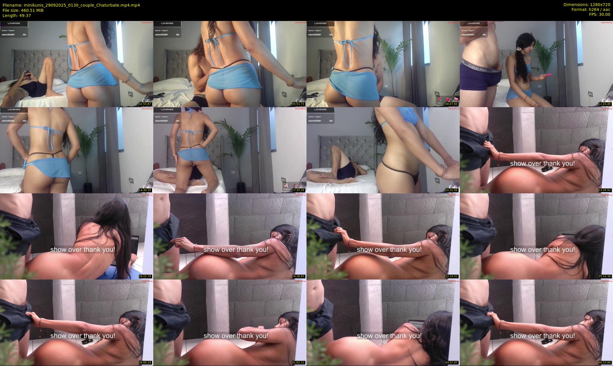 minikunis — 50 minute Chaturbate couple cam show recording, 720p, Sep 29, 2025