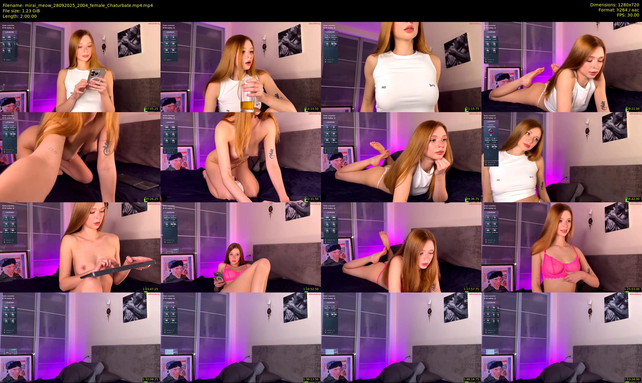 mirai_meow — 120 minute Chaturbate female cam show recording, 720p, Sep 28, 2025