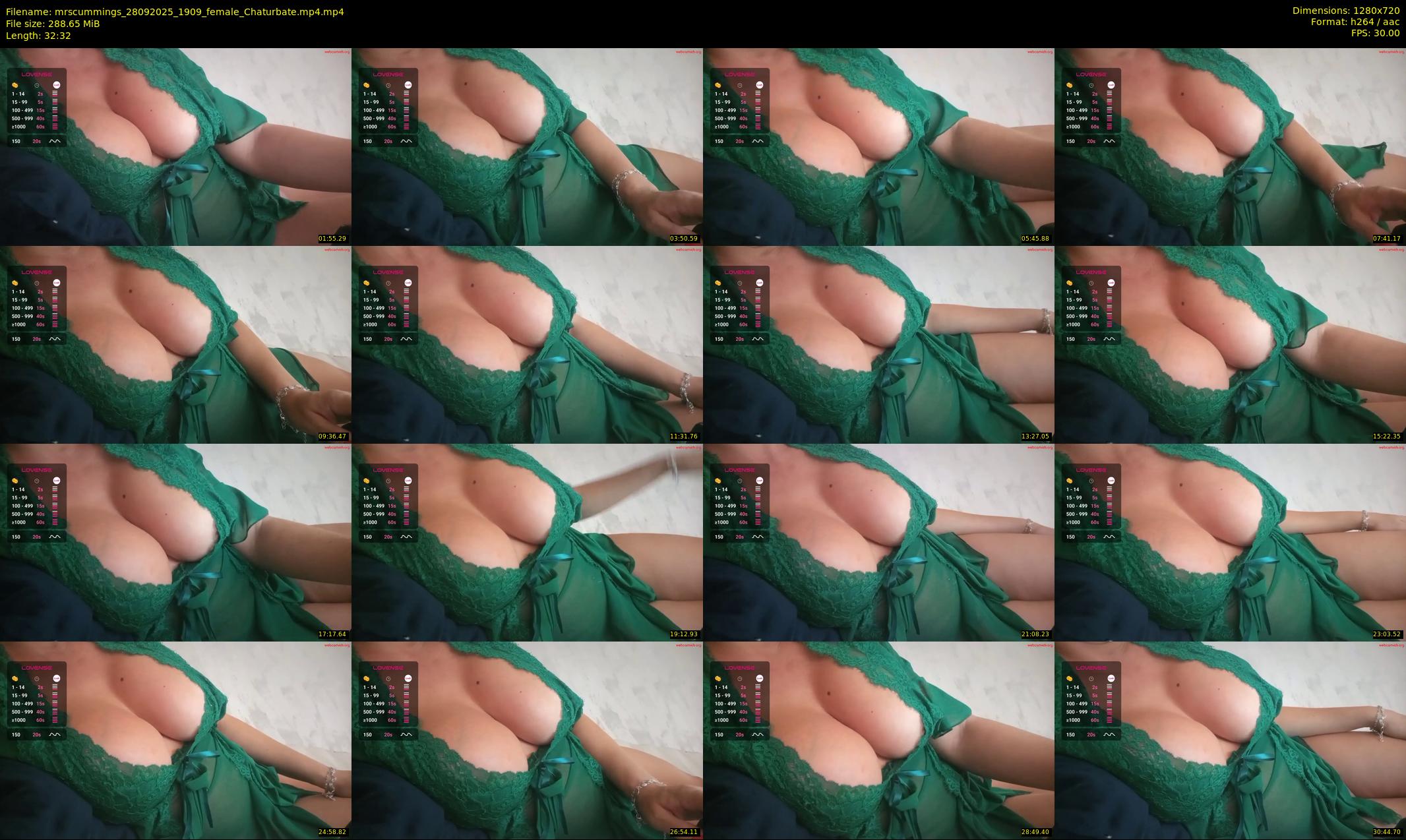 mrscummings — 33 minute Chaturbate female cam show recording, 720p, Sep 28, 2025