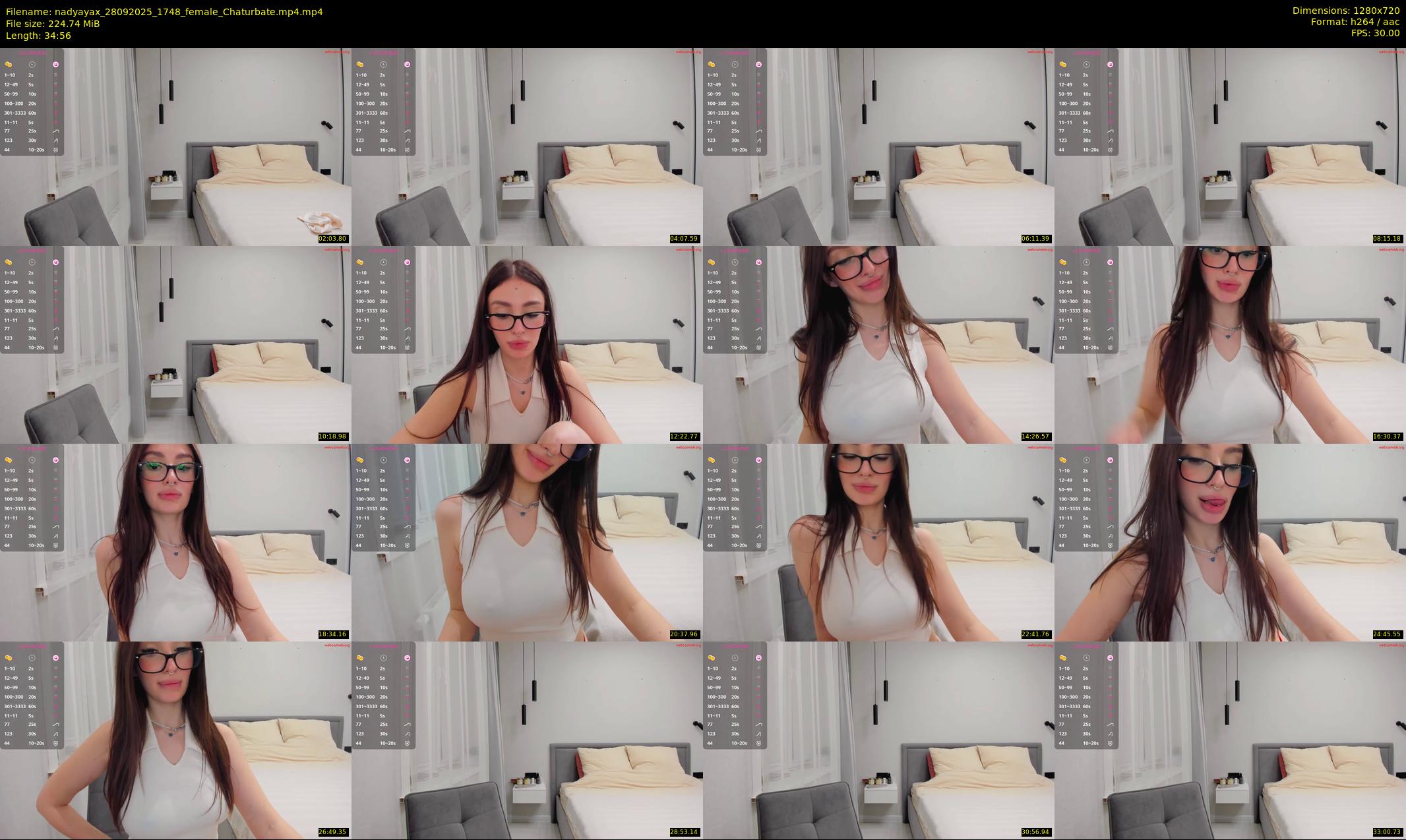 nadyayax — 35 minute Chaturbate female cam show recording, 720p, Sep 28, 2025