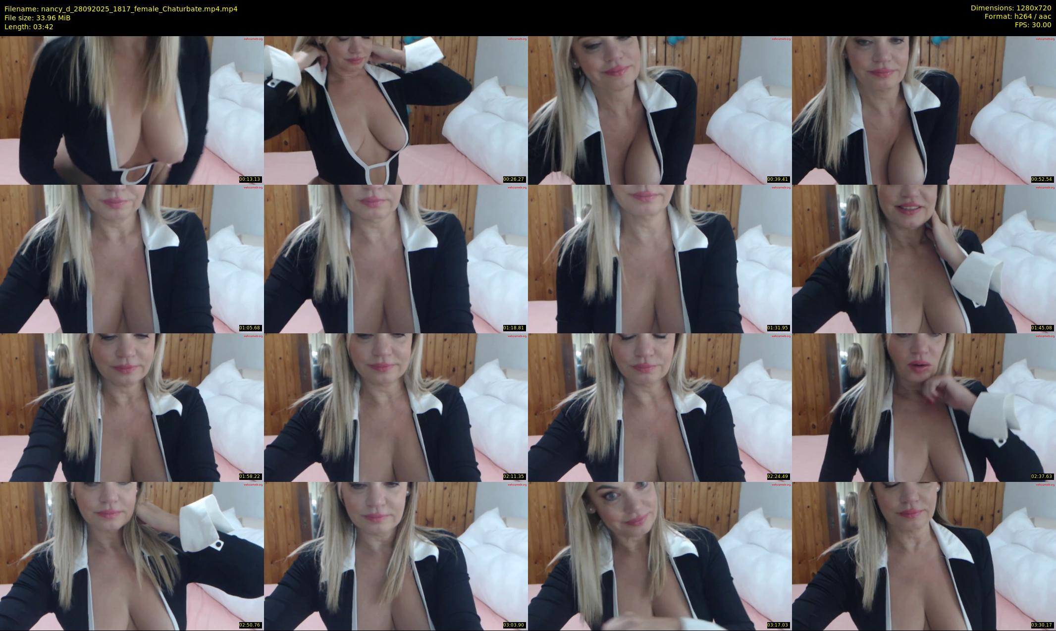 nancy_d — 4 minute Chaturbate female cam show recording, 720p, Sep 28, 2025