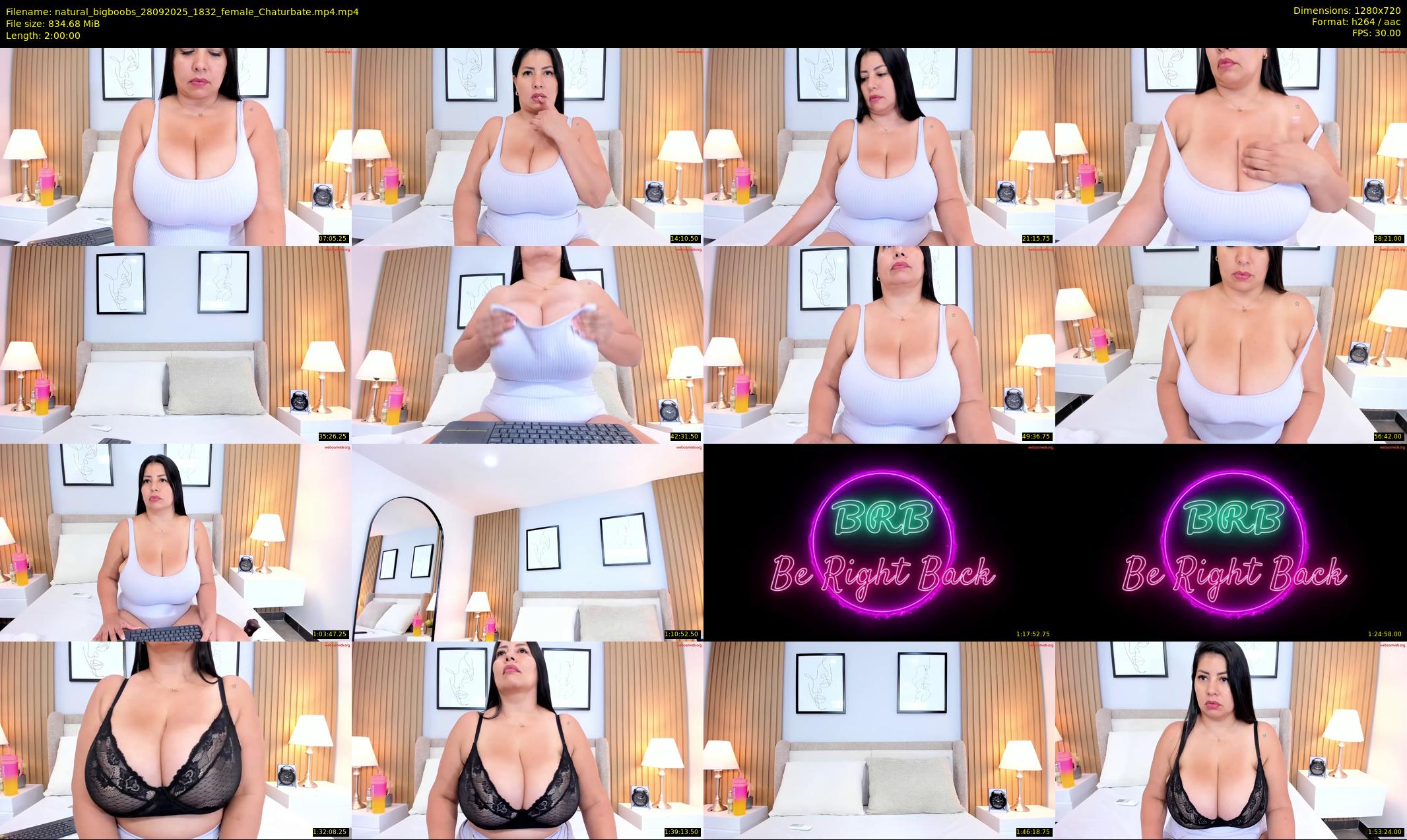 natural_bigboobs — 120 minute Chaturbate female cam show recording, 720p, Sep 28, 2025