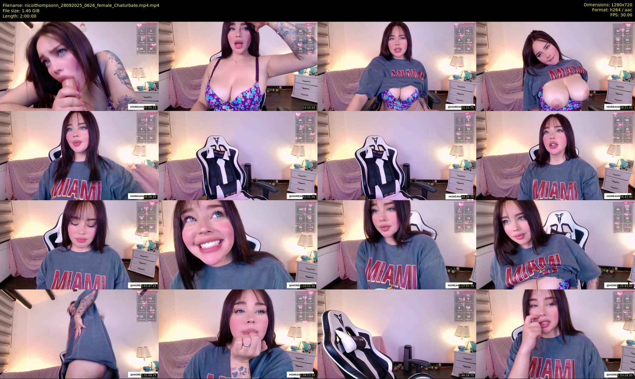 nicolthompsonn — 120 minute Chaturbate female cam show recording, 720p, Sep 28, 2025