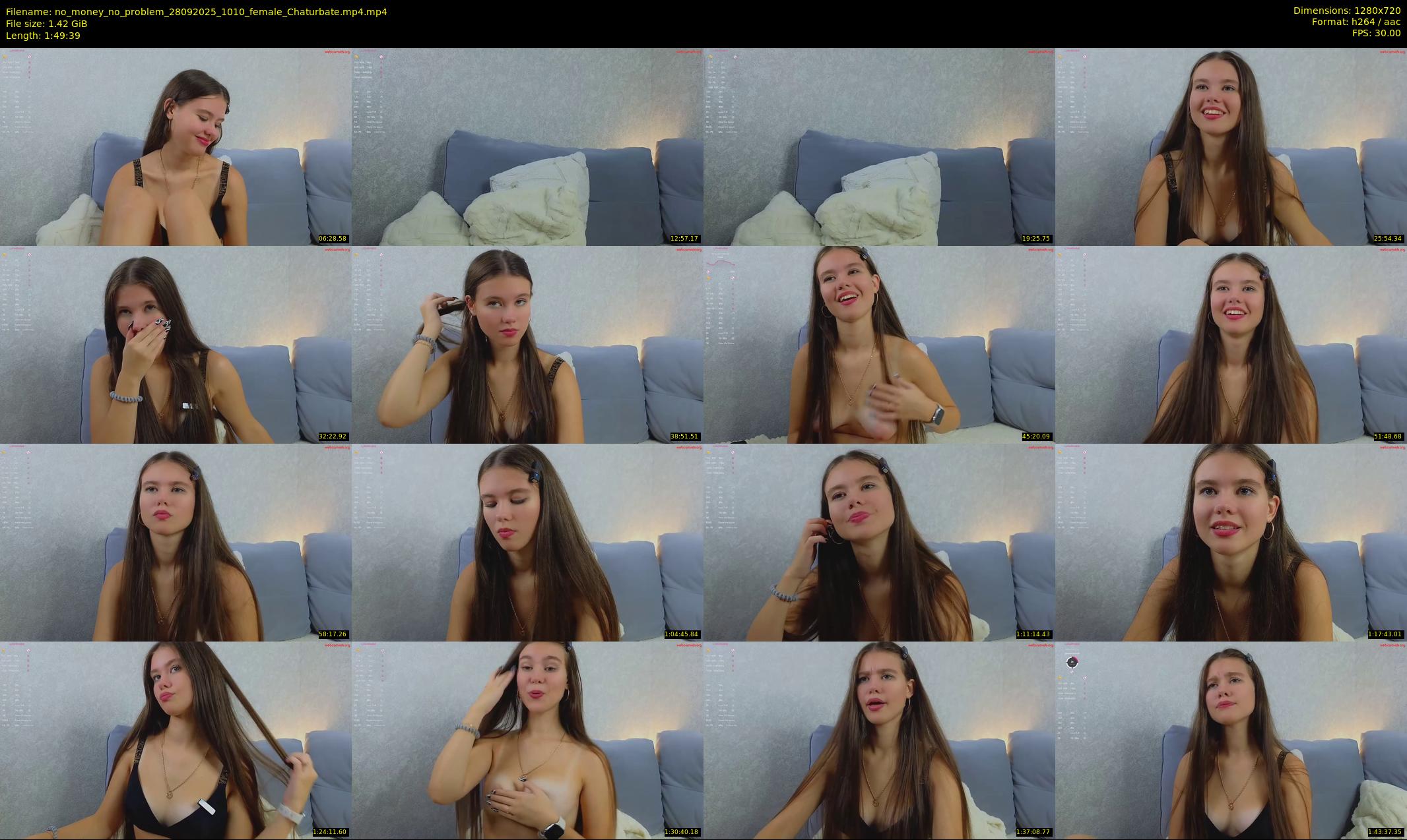 no_money_no_problem — 110 minute Chaturbate female cam show recording, 720p, Sep 28, 2025