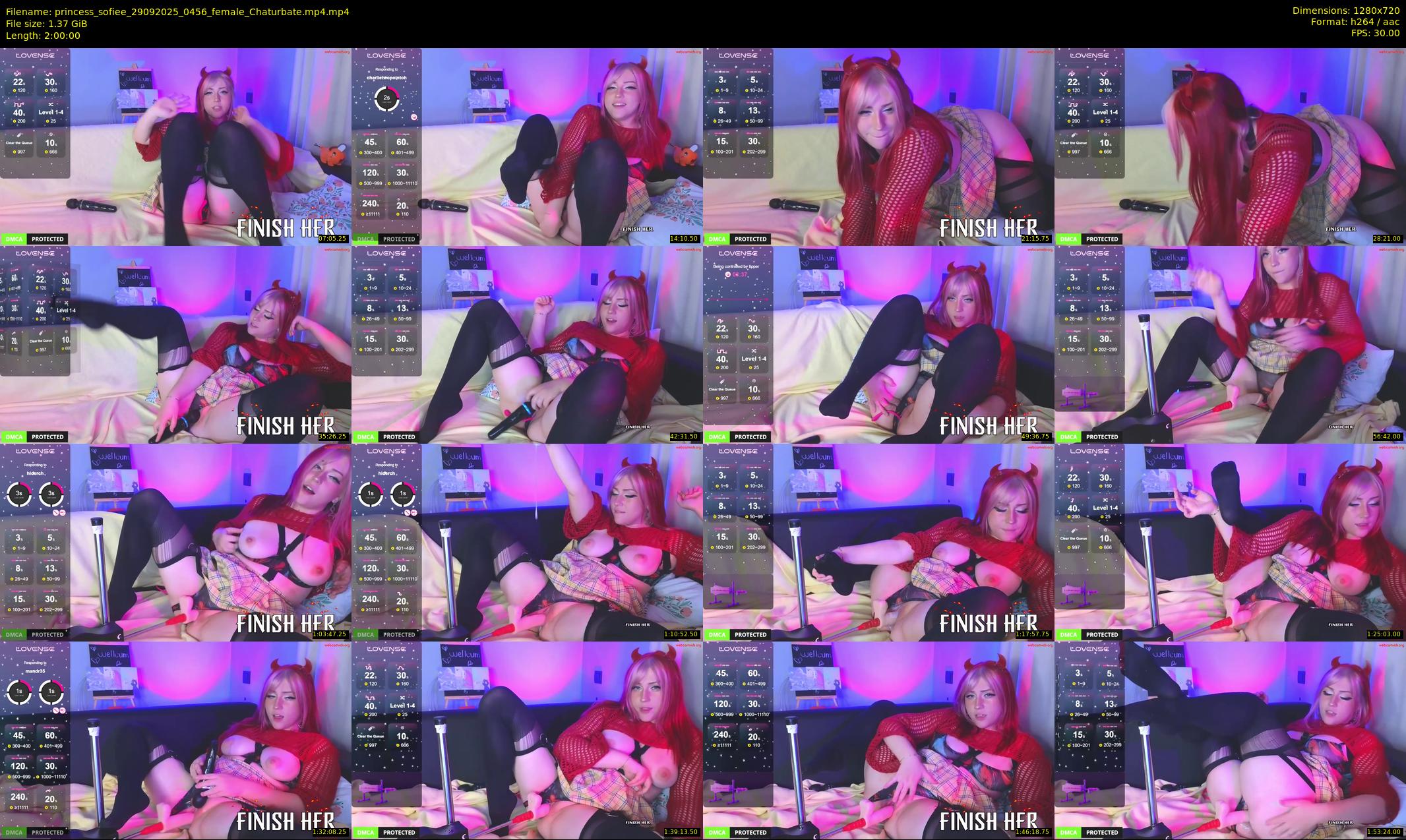 princess_sofiee — 120 minute Chaturbate female cam show recording, 720p, Sep 29, 2025