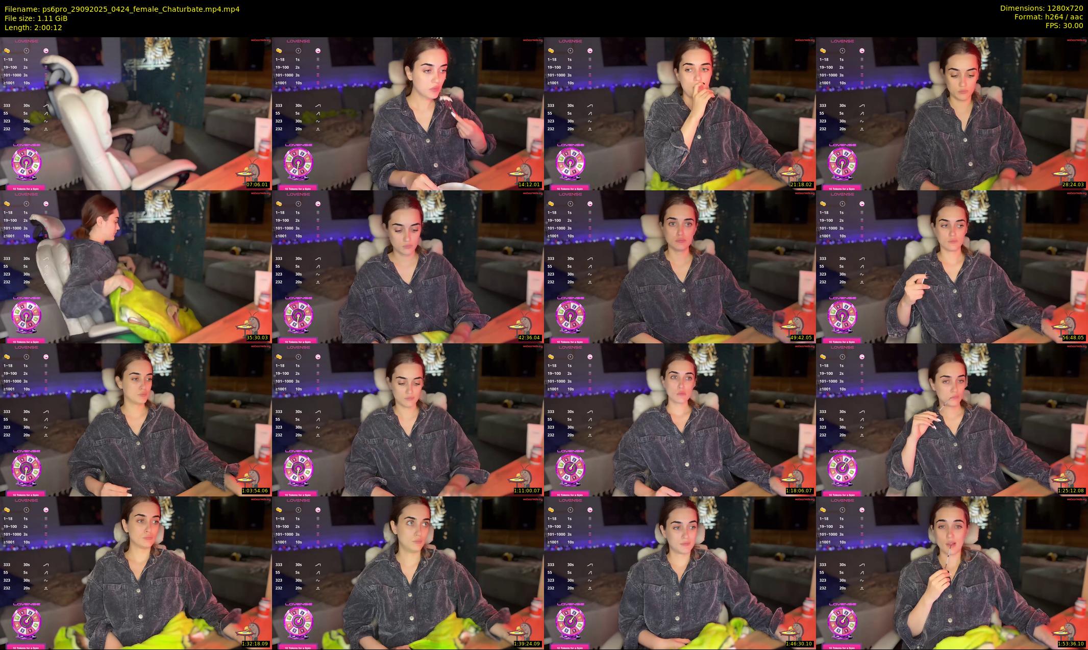 ps6pro — 121 minute Chaturbate female cam show recording, 720p, Sep 29, 2025