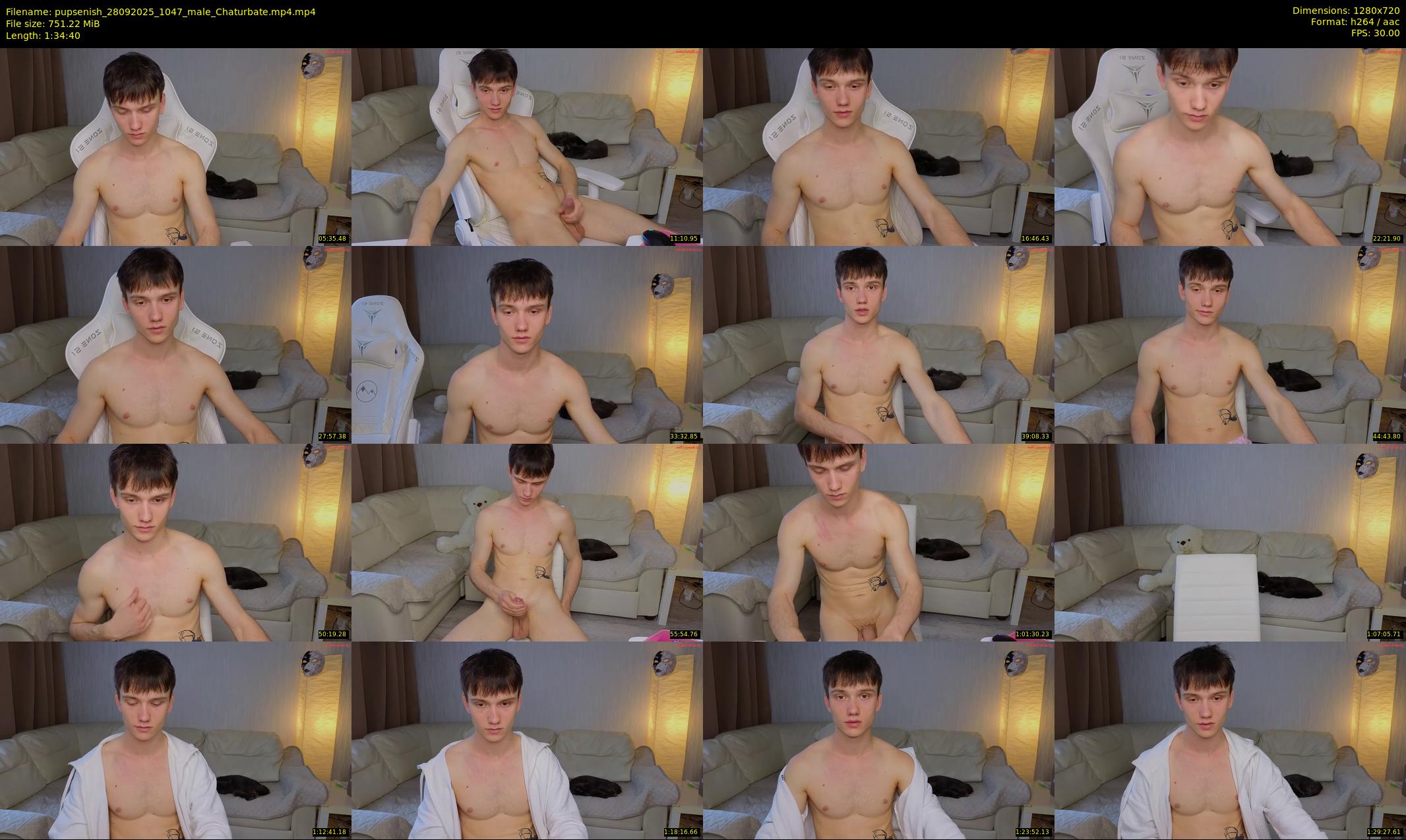 pupsenish — 95 minute Chaturbate male cam show recording, 720p, Sep 28, 2025