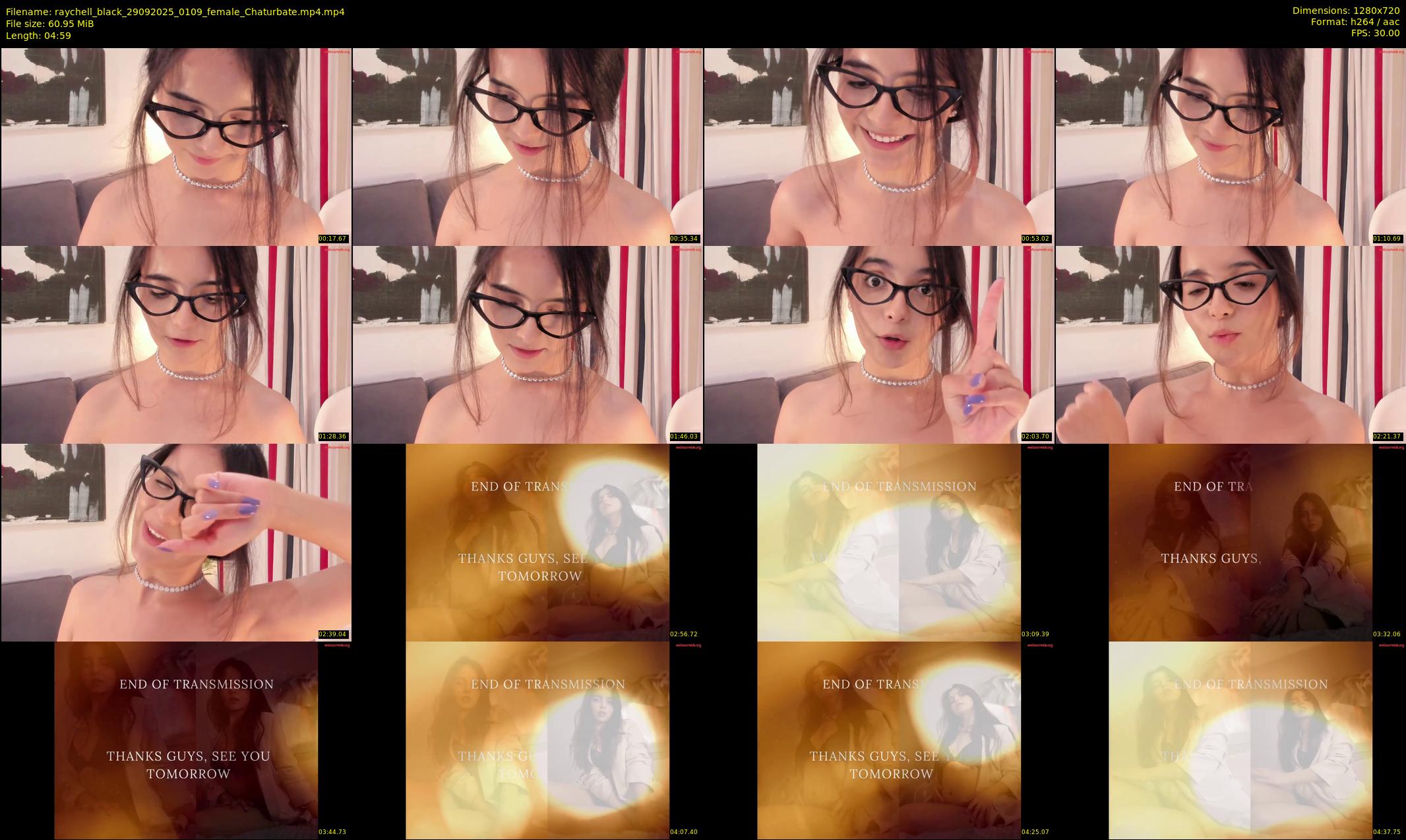 raychell_black — 5 minute Chaturbate female cam show recording, 720p, Sep 29, 2025