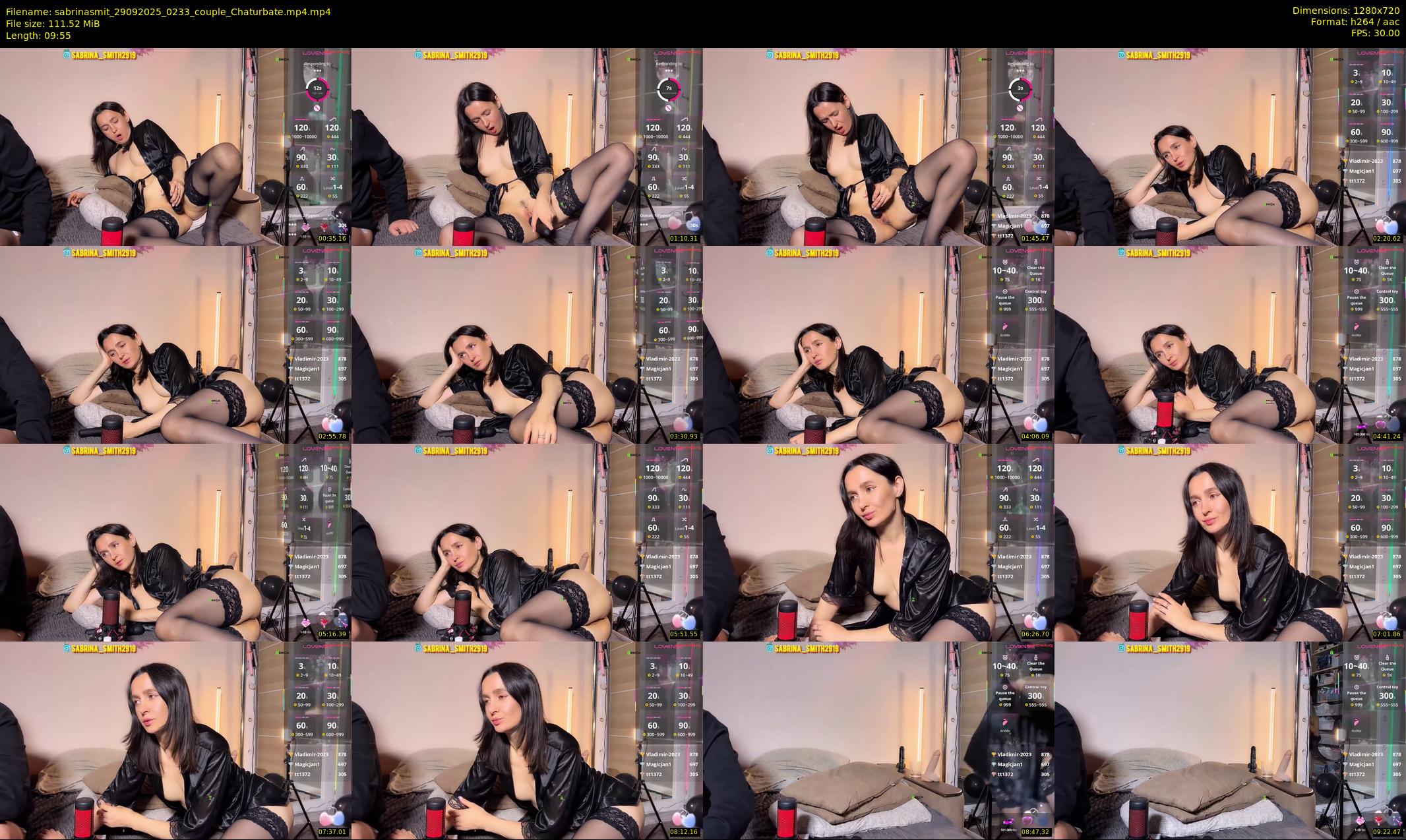 sabrinasmit — 10 minute Chaturbate couple cam show recording, 720p, Sep 29, 2025