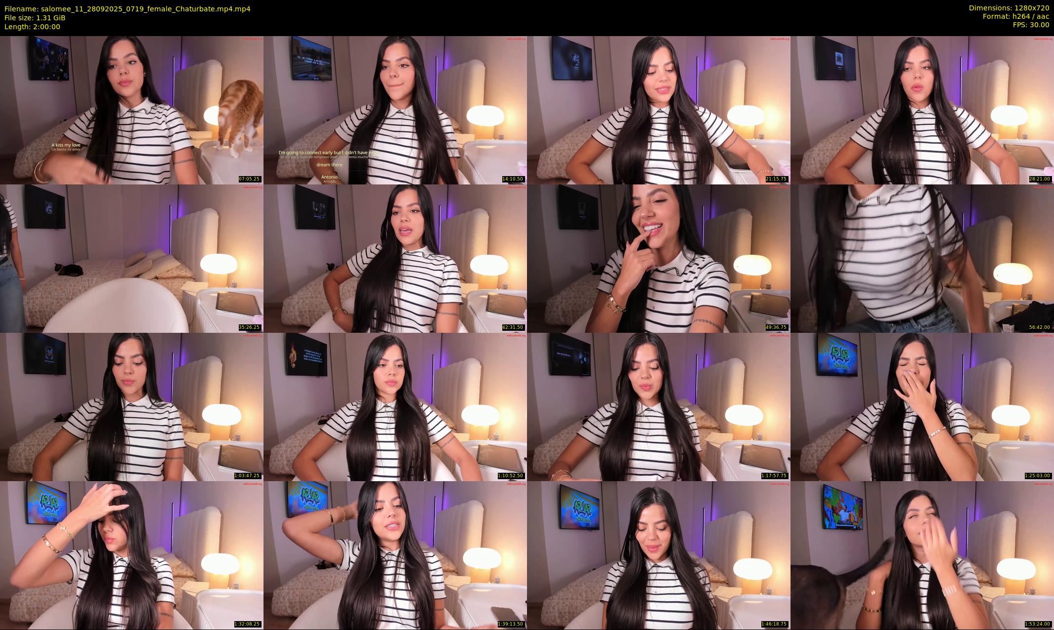 salomee_11 — 120 minute Chaturbate female cam show recording, 720p, Sep 28, 2025