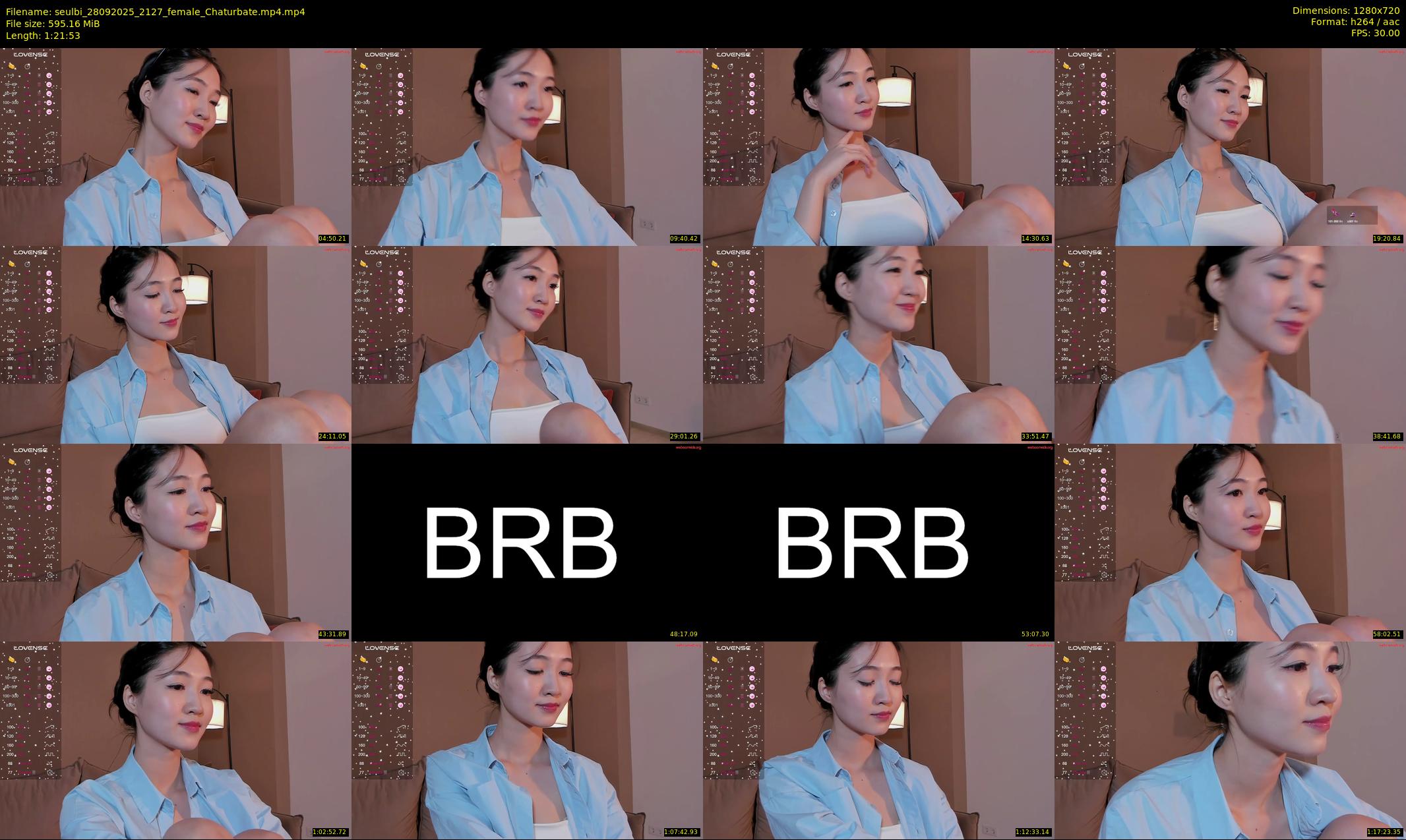 seulbi — 82 minute Chaturbate female cam show recording, 720p, Sep 28, 2025