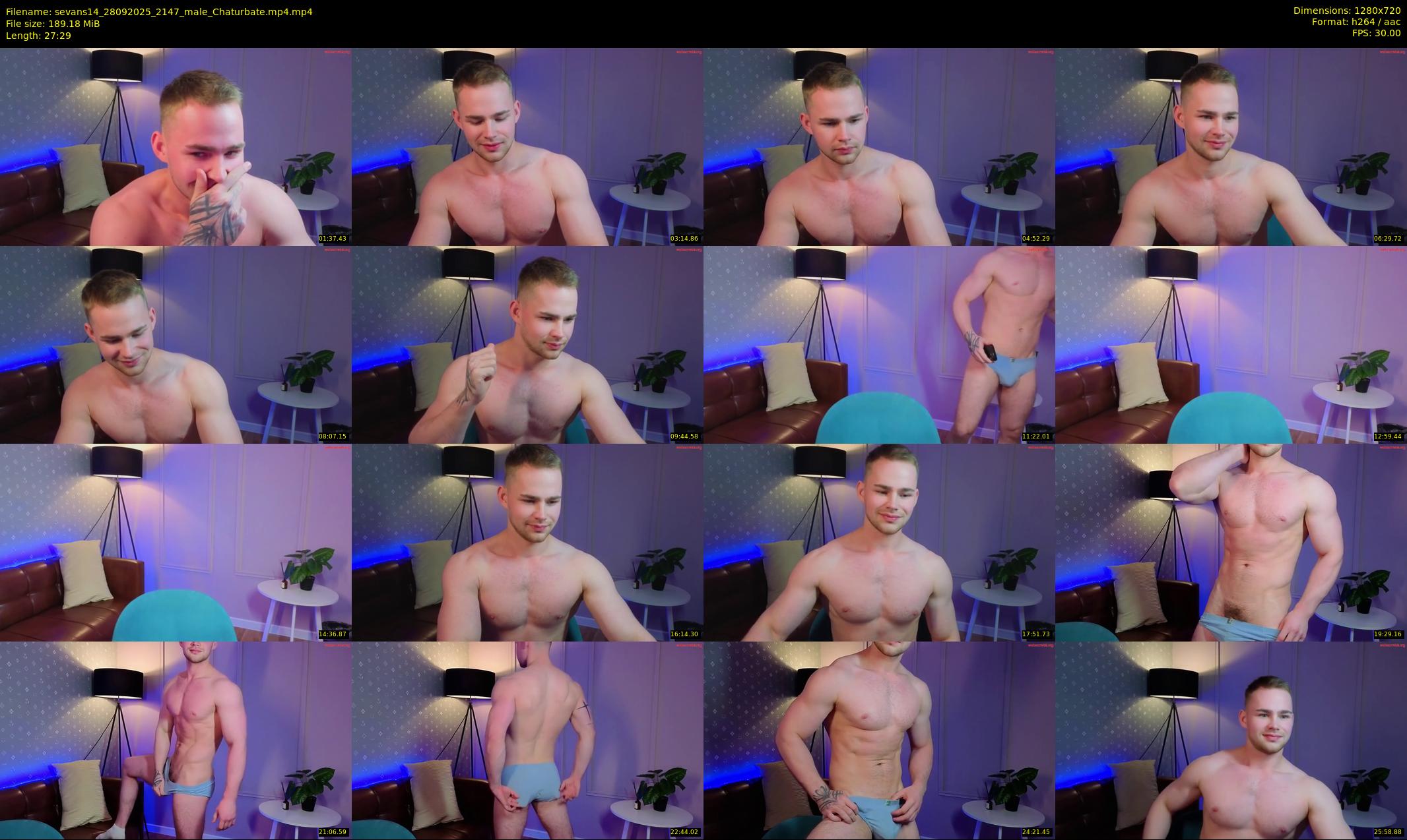 sevans14 — 28 minute Chaturbate male cam show recording, 720p, Sep 28, 2025