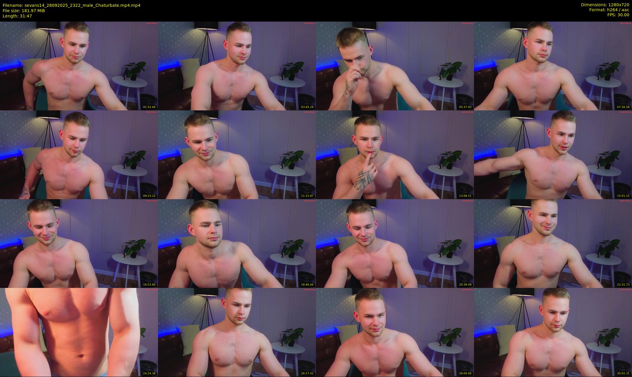 sevans14 — 32 minute Chaturbate male cam show recording, 720p, Sep 28, 2025