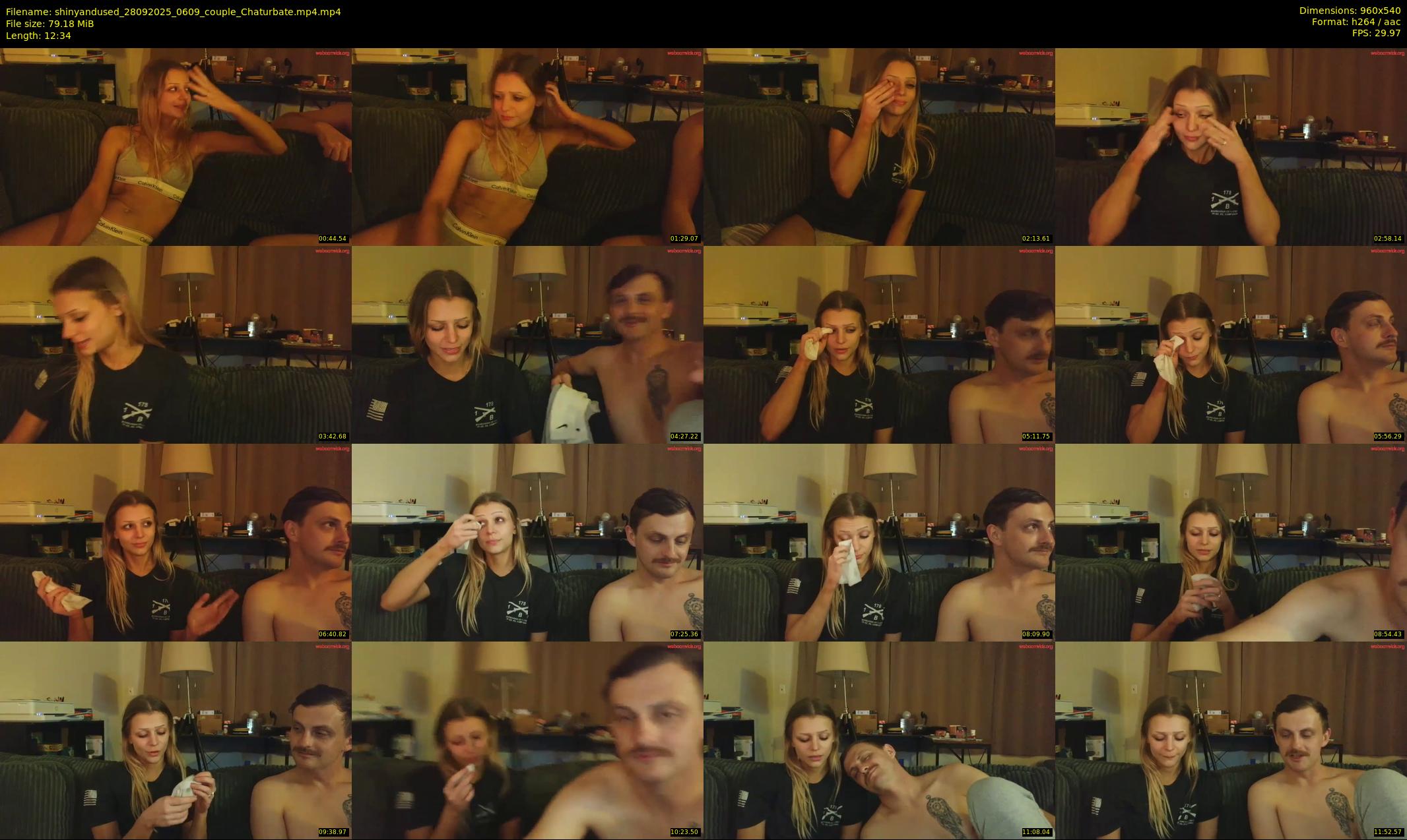 shinyandused — 13 minute Chaturbate couple cam show recording, 480p, Sep 28, 2025