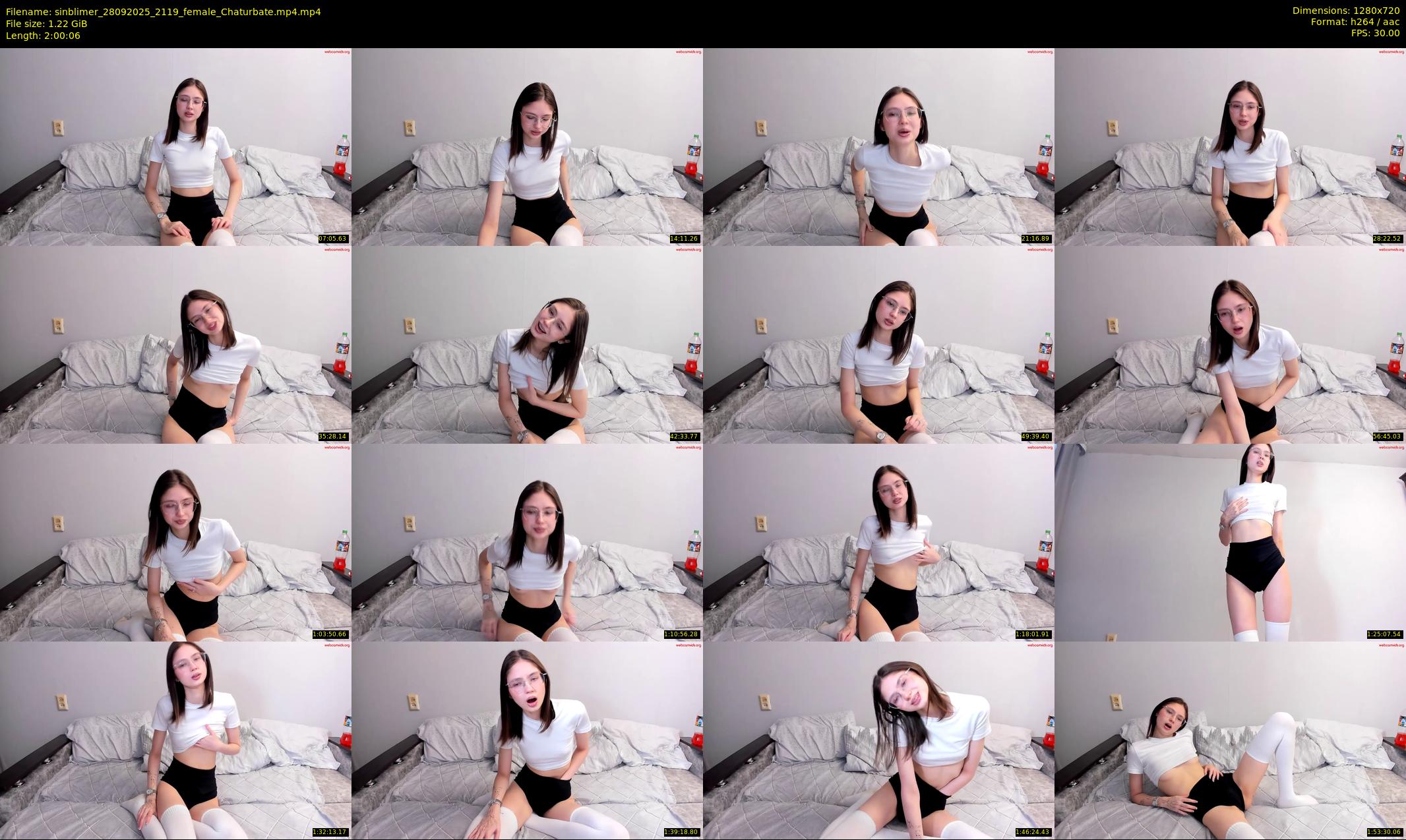 sinblimer — 121 minute Chaturbate female cam show recording, 720p, Sep 28, 2025