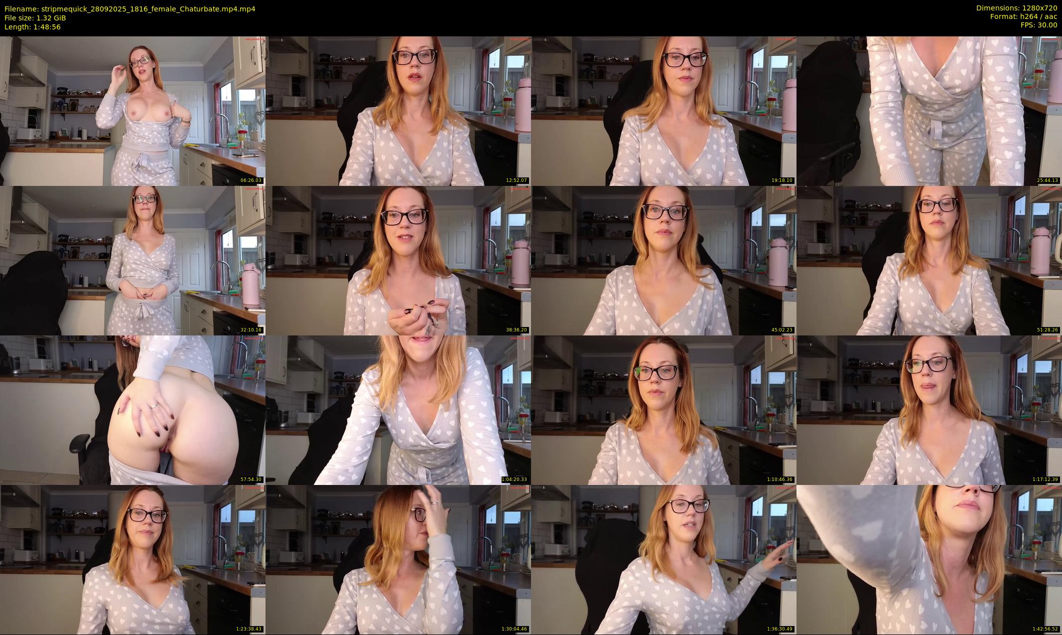stripmequick — 109 minute Chaturbate female cam show recording, 720p, Sep 28, 2025