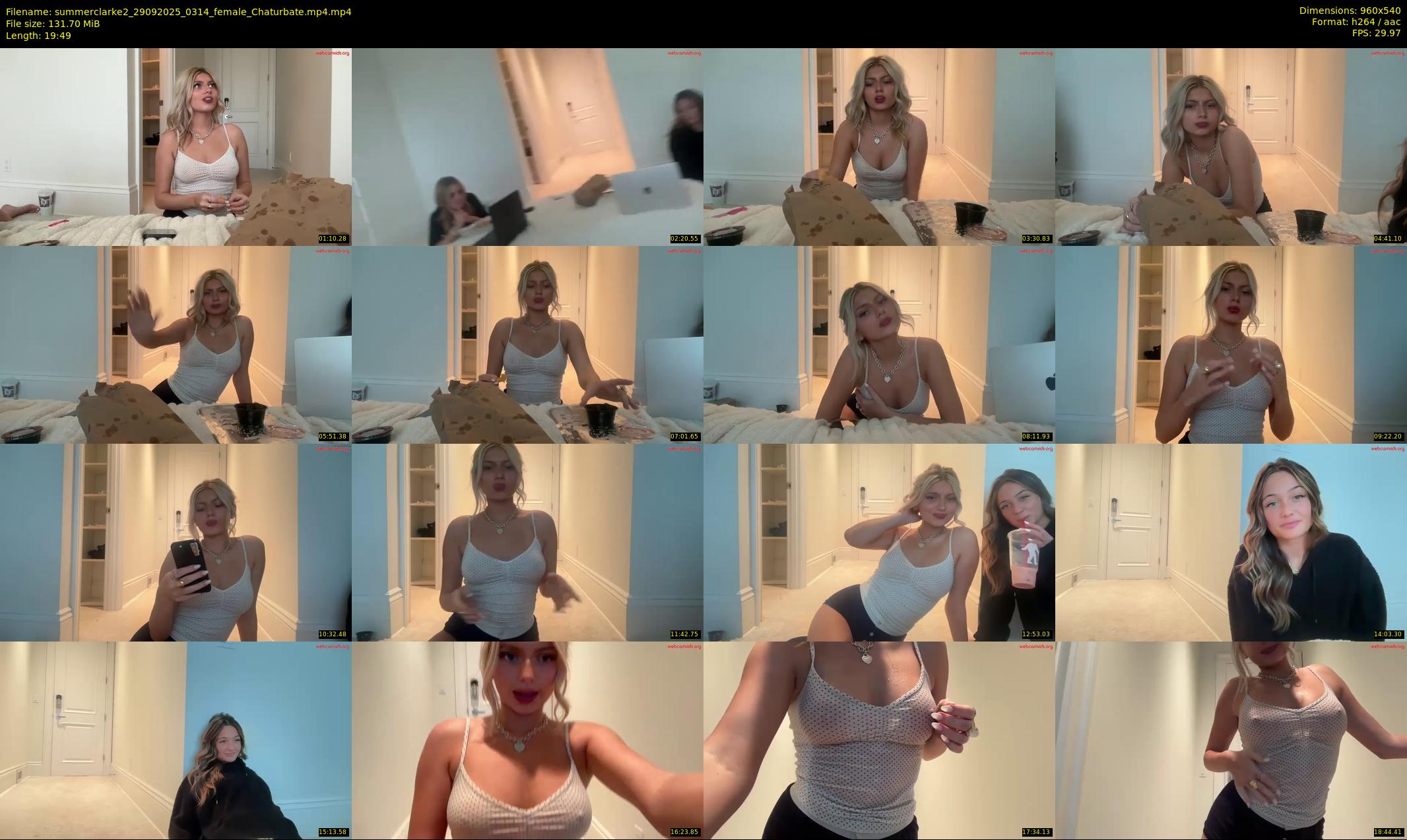 summerclarke2 — 20 minute Chaturbate female cam show recording, 480p, Sep 29, 2025
