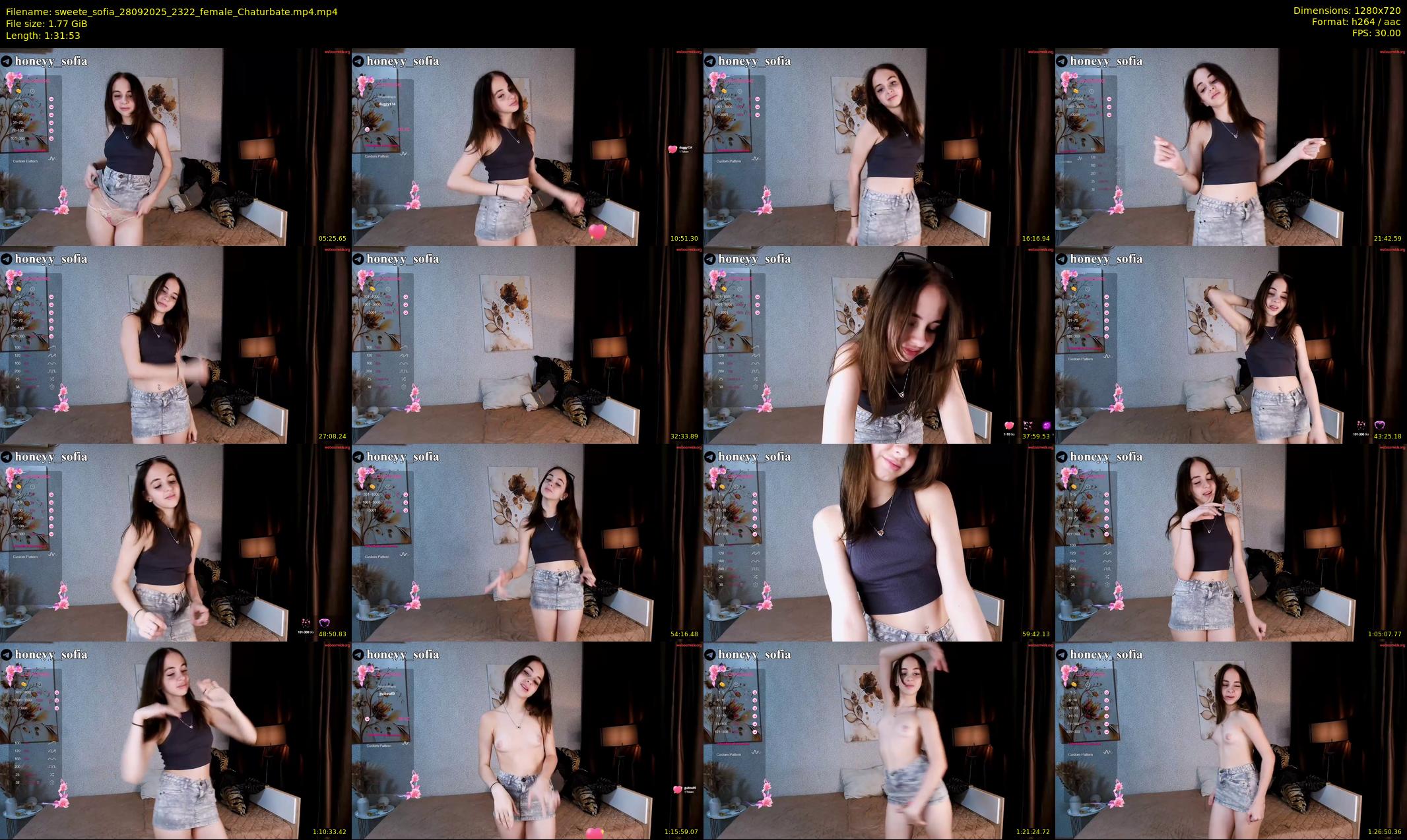 sweete_sofia — 92 minute Chaturbate female cam show recording, 720p, Sep 28, 2025
