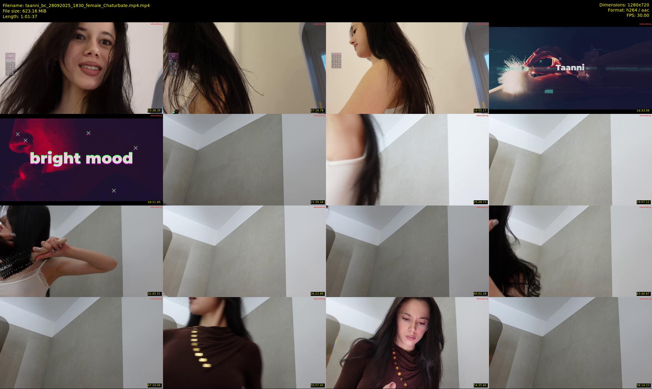 taanni_bc — 62 minute Chaturbate female cam show recording, 720p, Sep 28, 2025