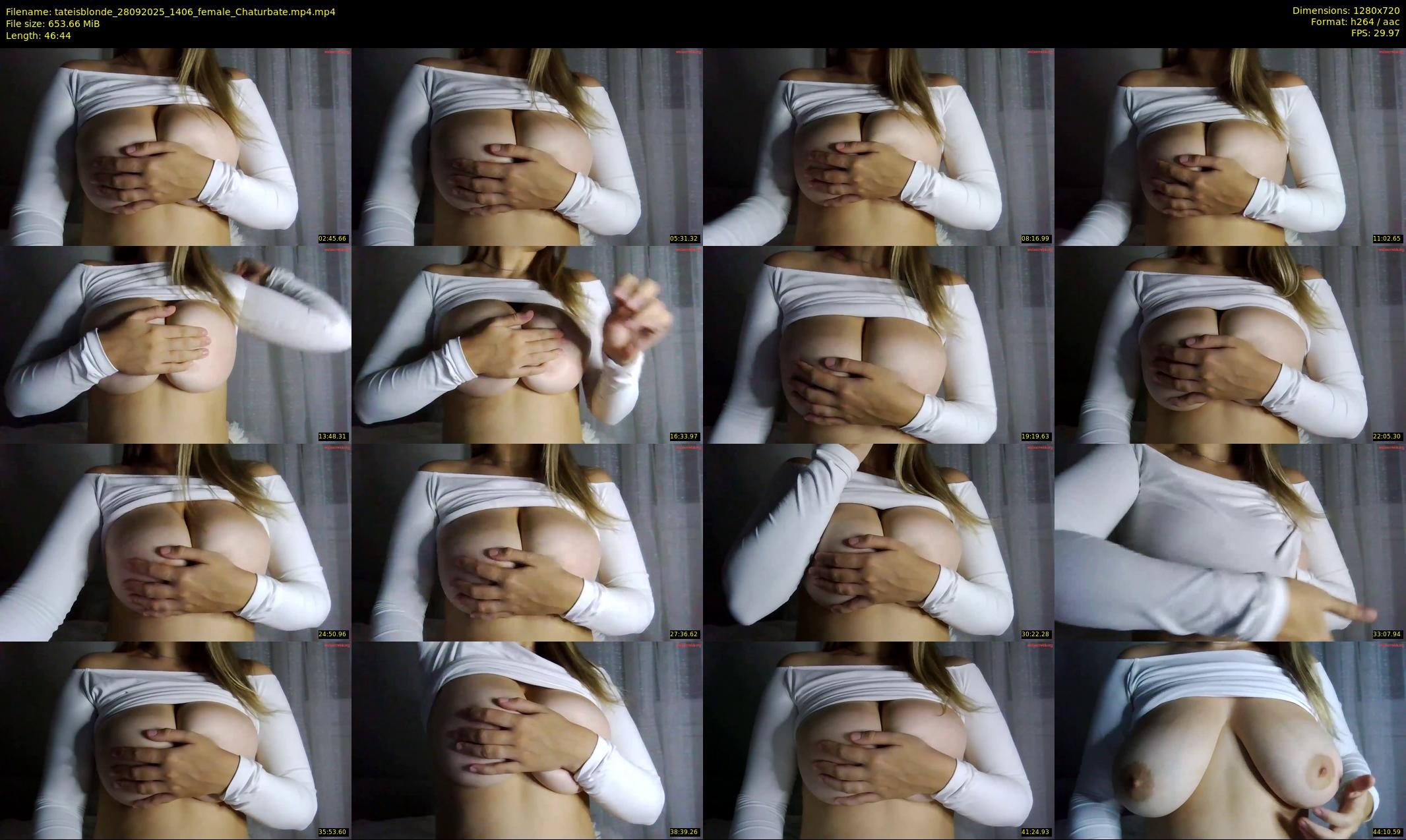 tateisblonde — 47 minute Chaturbate female cam show recording, 720p, Sep 28, 2025