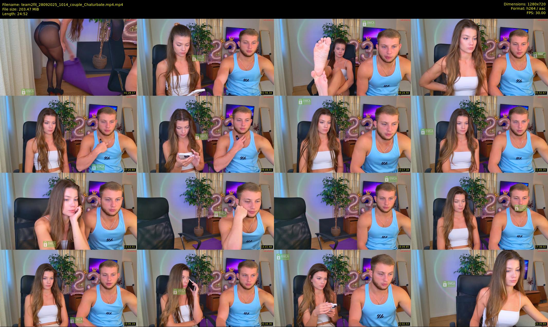 team2fit — 25 minute Chaturbate couple cam show recording, 720p, Sep 28, 2025