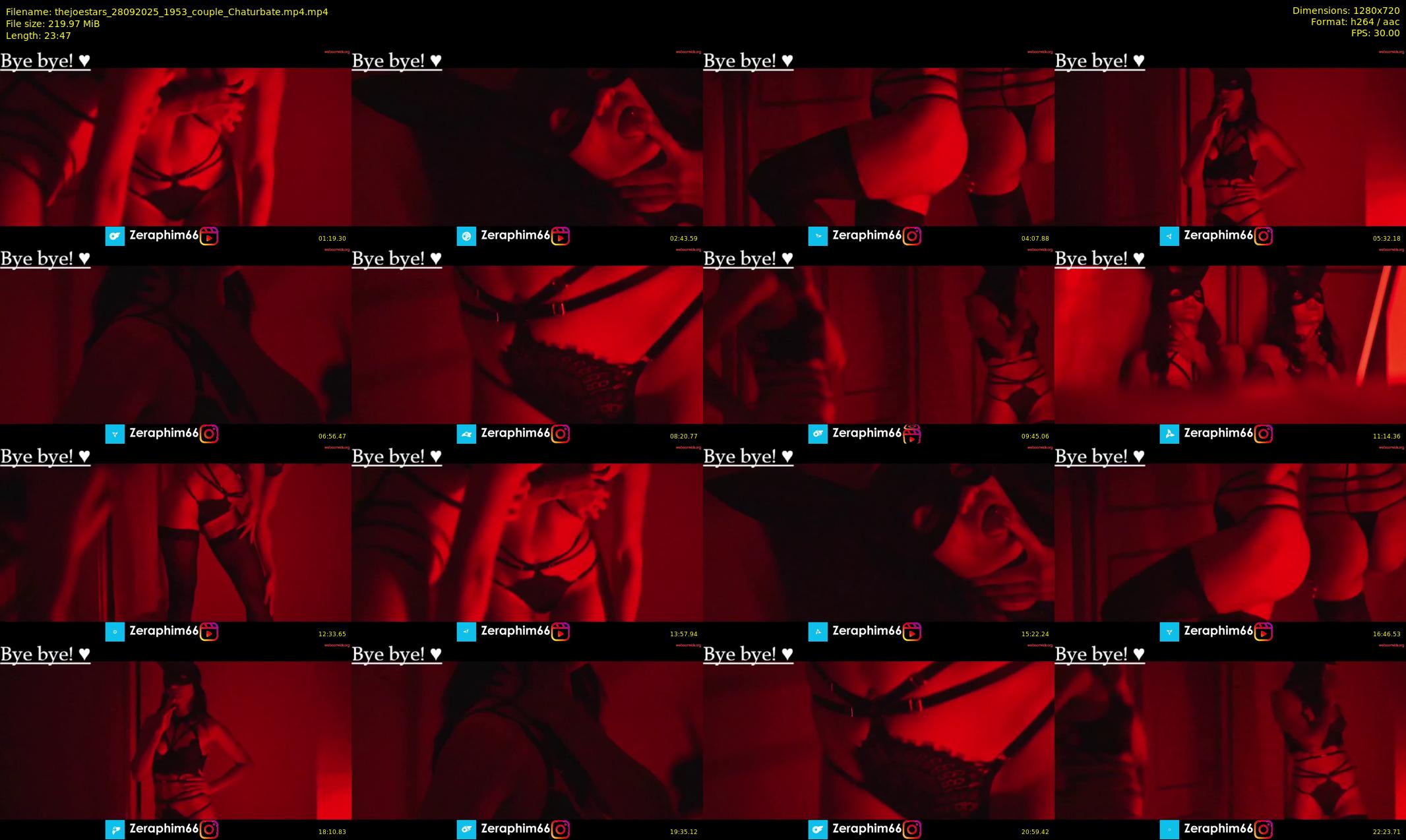 thejoestars — 24 minute Chaturbate couple cam show recording, 720p, Sep 28, 2025