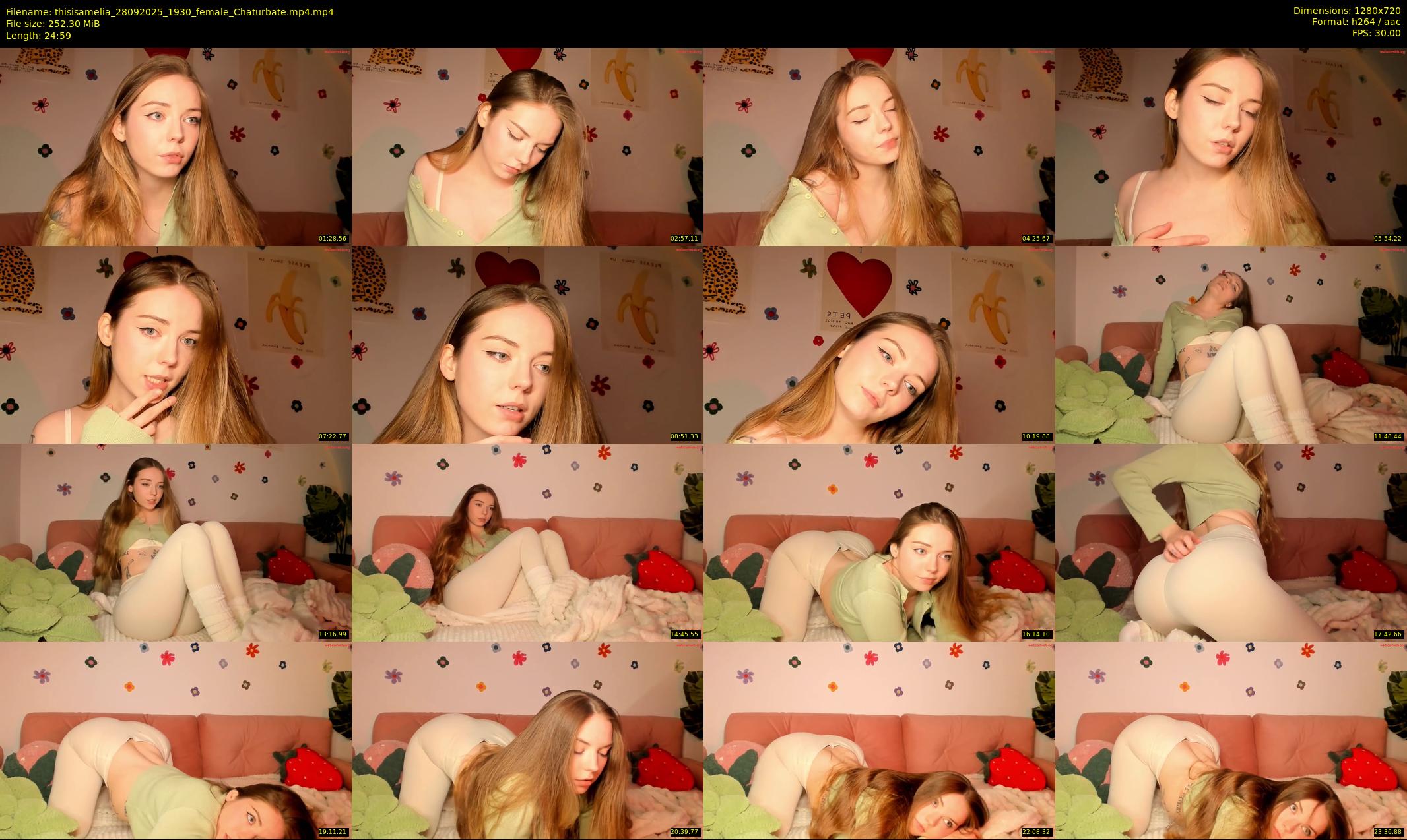 thisisamelia — 25 minute Chaturbate female cam show recording, 720p, Sep 28, 2025