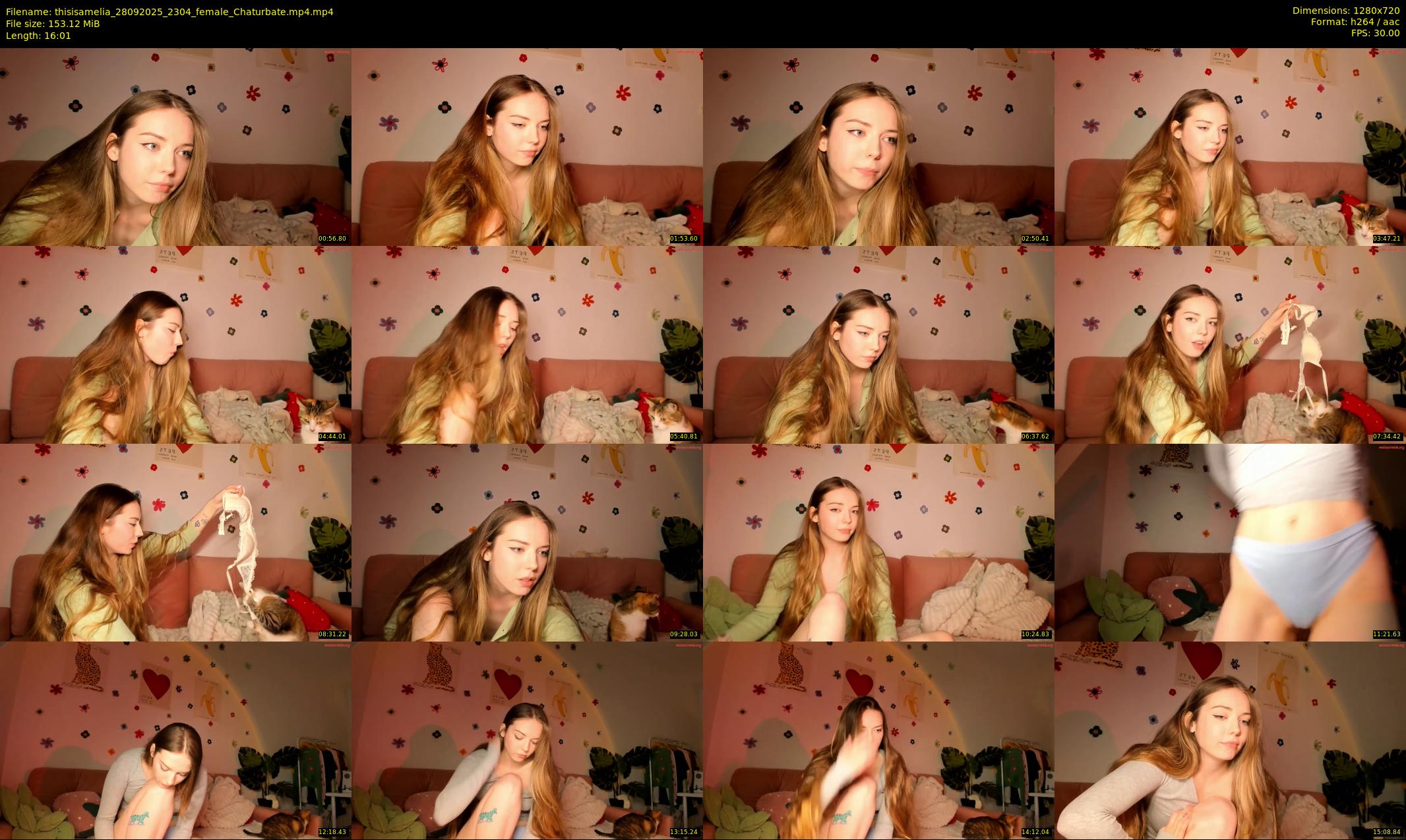 thisisamelia — 17 minute Chaturbate female cam show recording, 720p, Sep 28, 2025