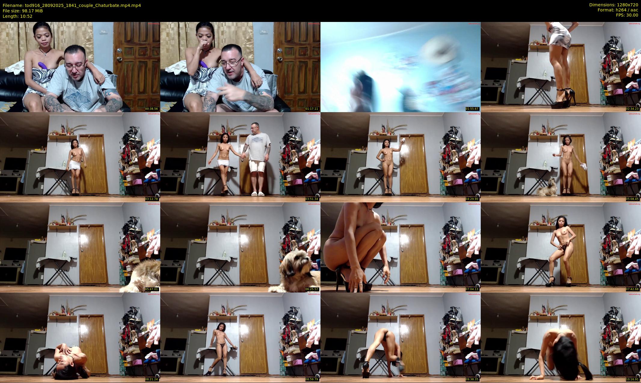 tod916 — 11 minute Chaturbate couple cam show recording, 720p, Sep 28, 2025