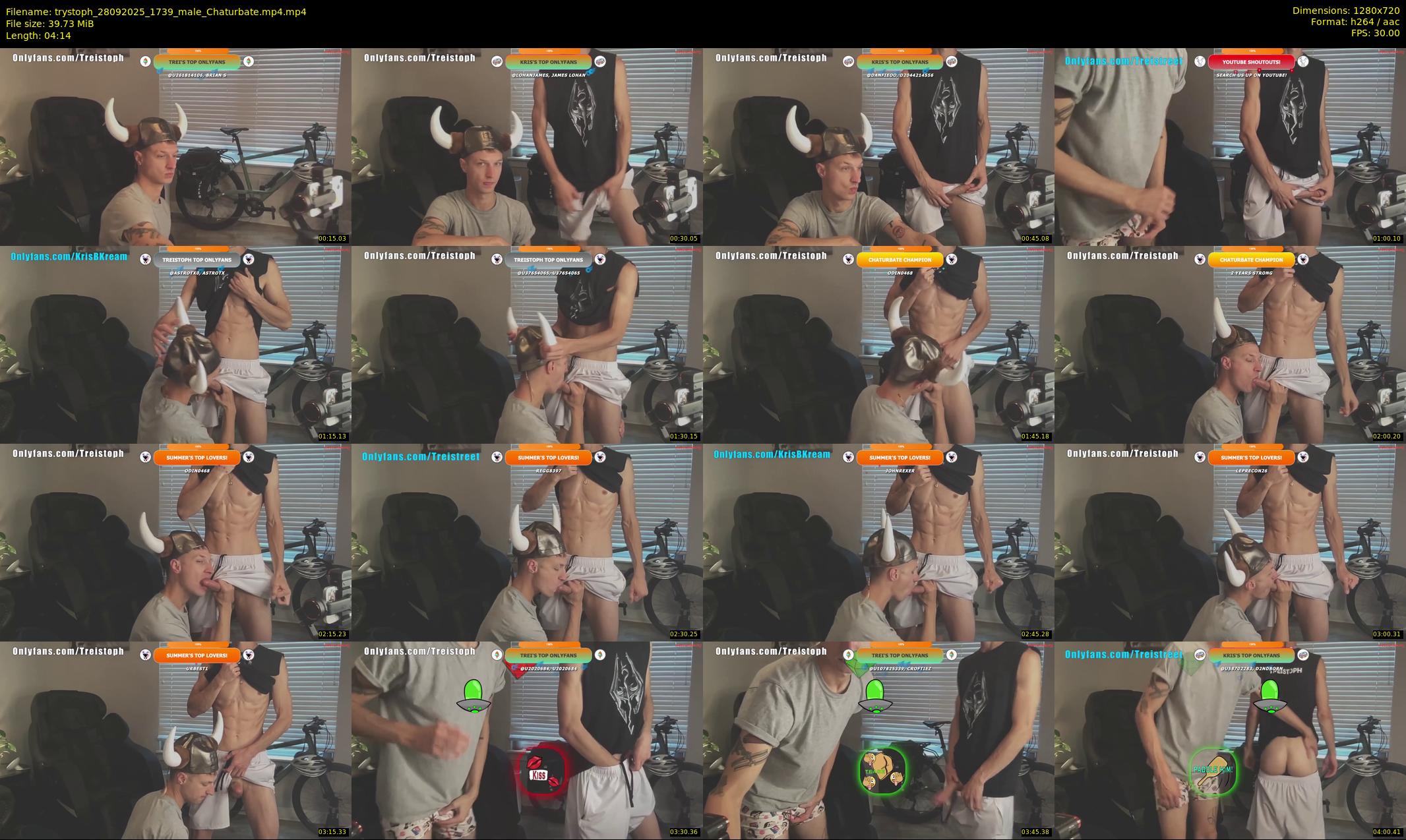 trystoph — 5 minute Chaturbate male cam show recording, 720p, Sep 28, 2025