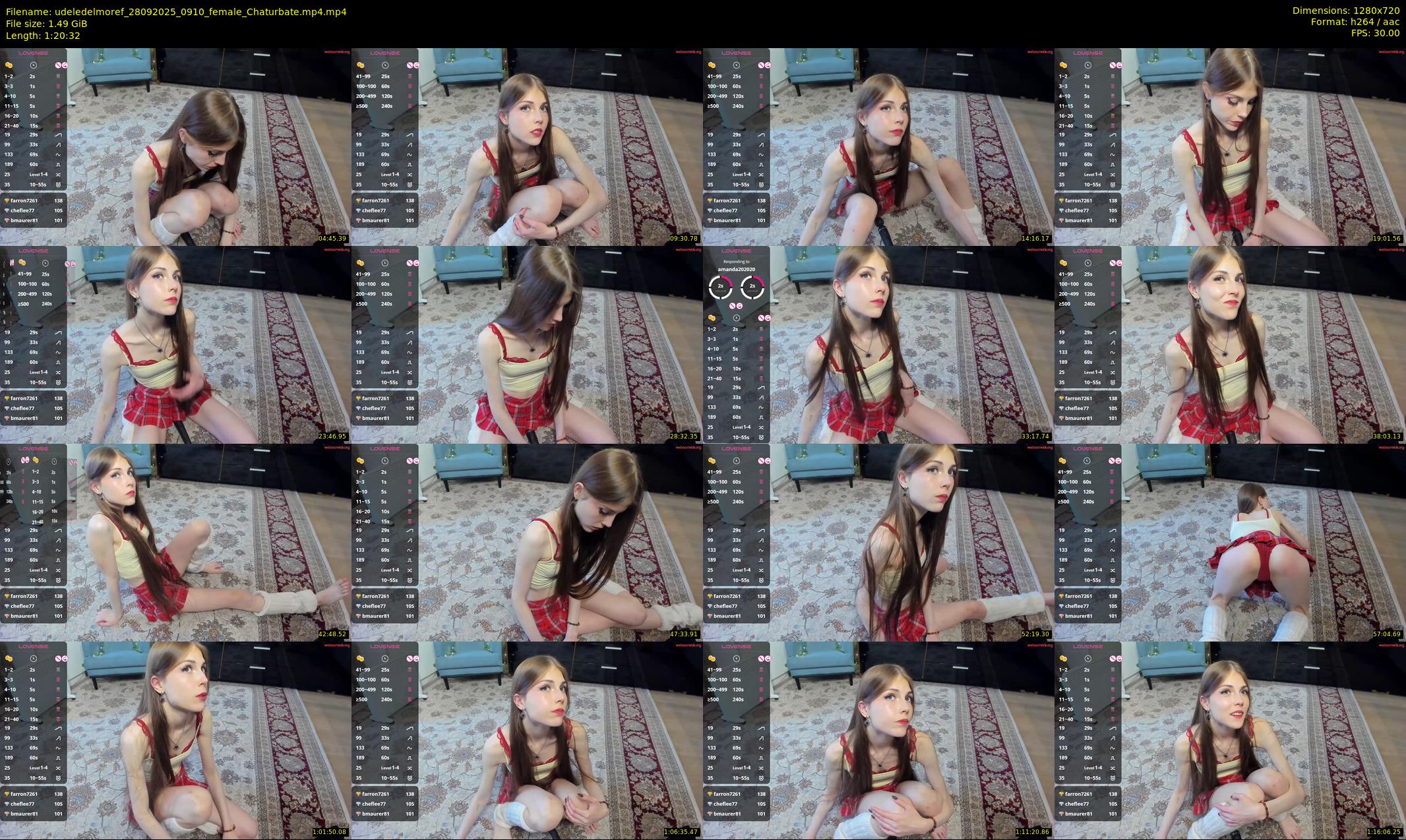 udeledelmoref — 81 minute Chaturbate female cam show recording, 720p, Sep 28, 2025