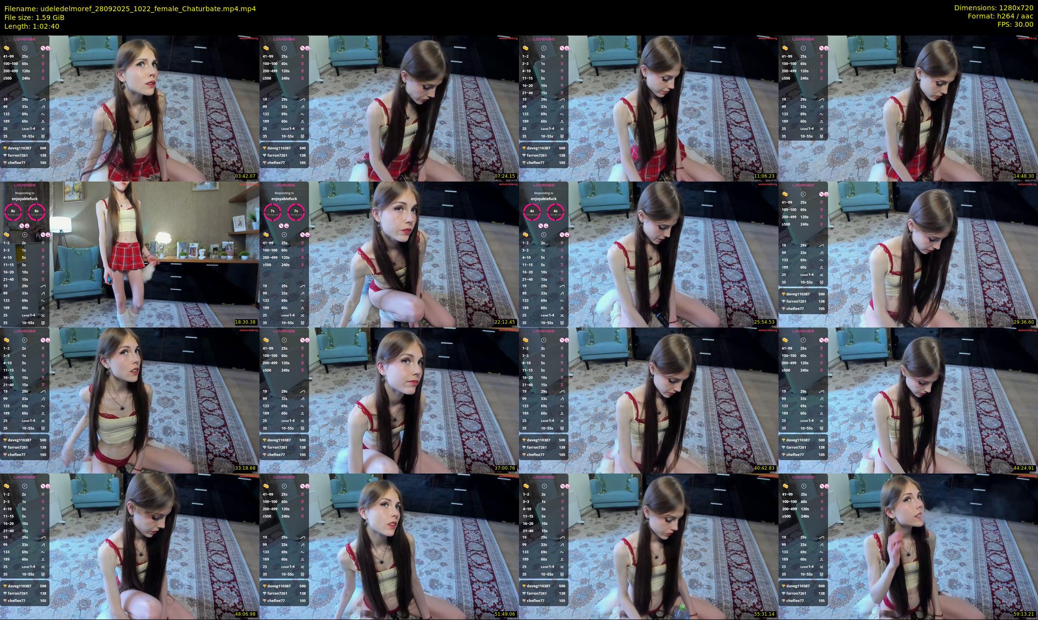 udeledelmoref — 63 minute Chaturbate female cam show recording, 720p, Sep 28, 2025