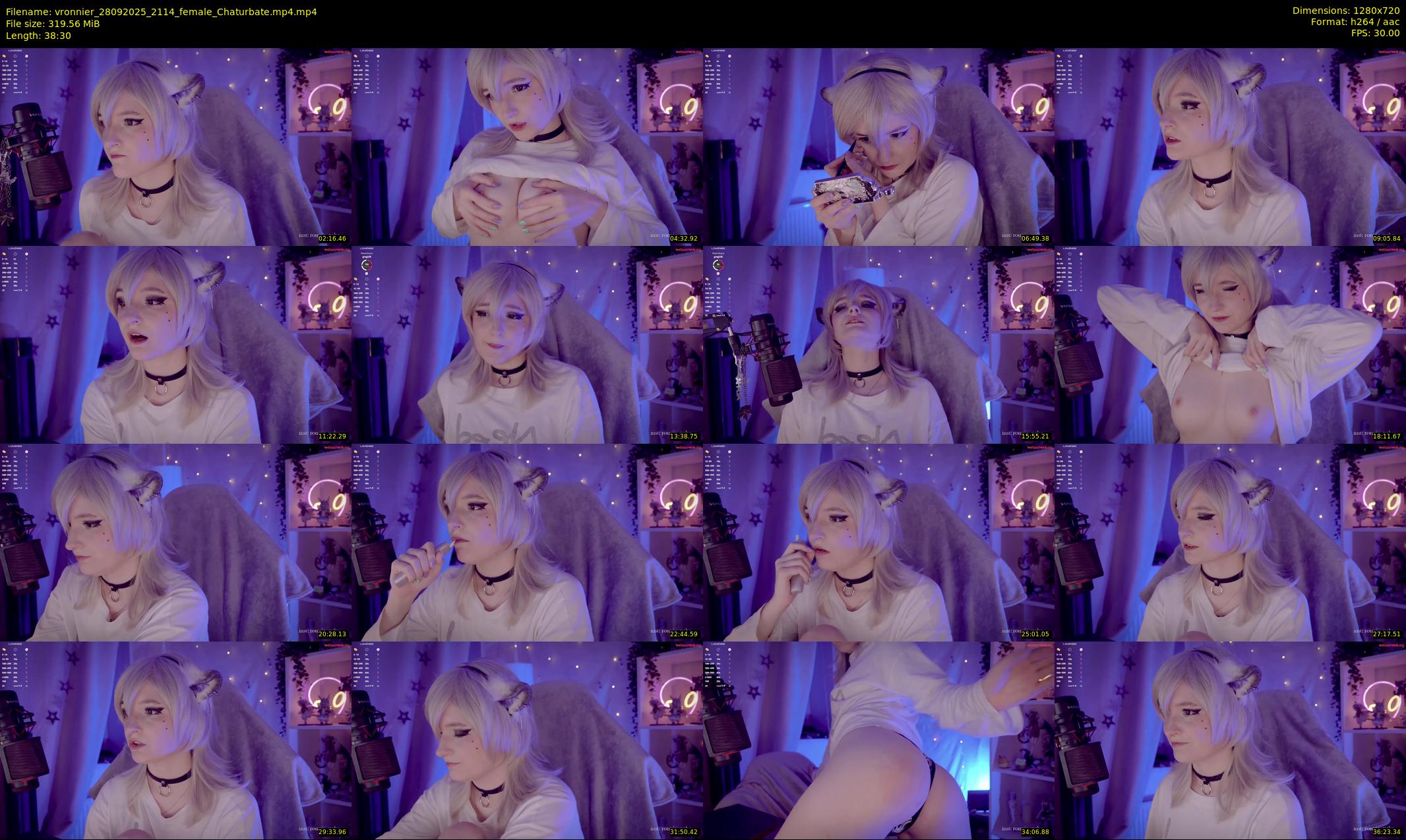 vronnier — 39 minute Chaturbate female cam show recording, 720p, Sep 28, 2025