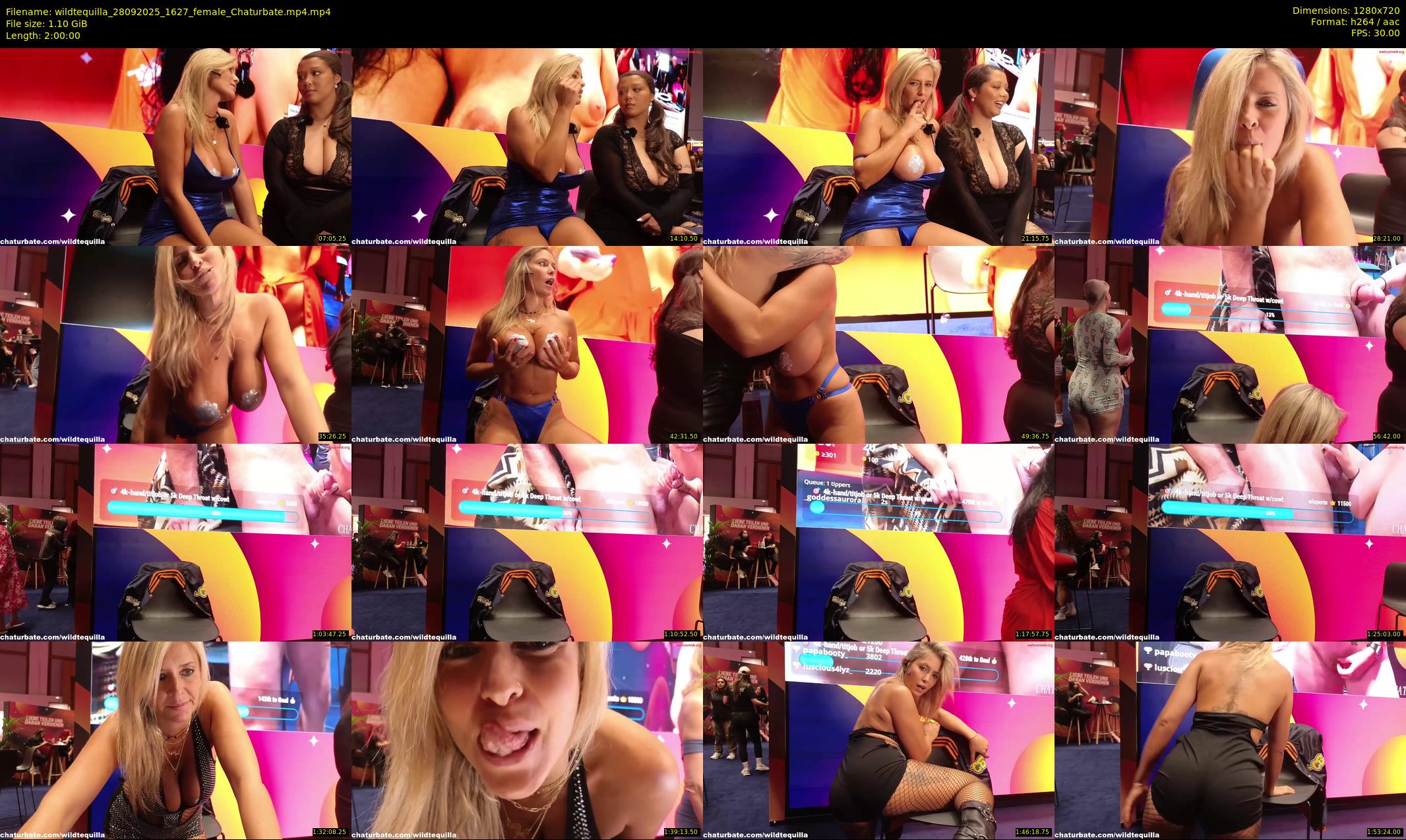 wildtequilla — 120 minute Chaturbate couple cam show recording, 720p, Sep 28, 2025